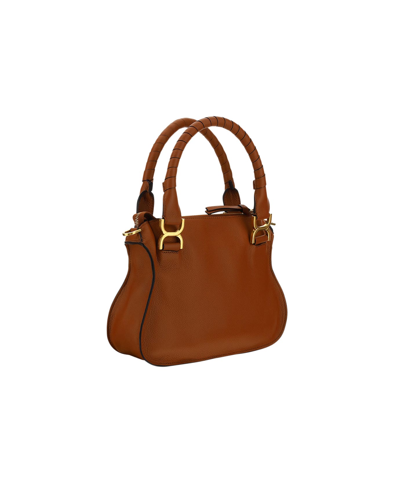 Chloé Marcie Shoulder Bag - Leather Brown トートバッグ