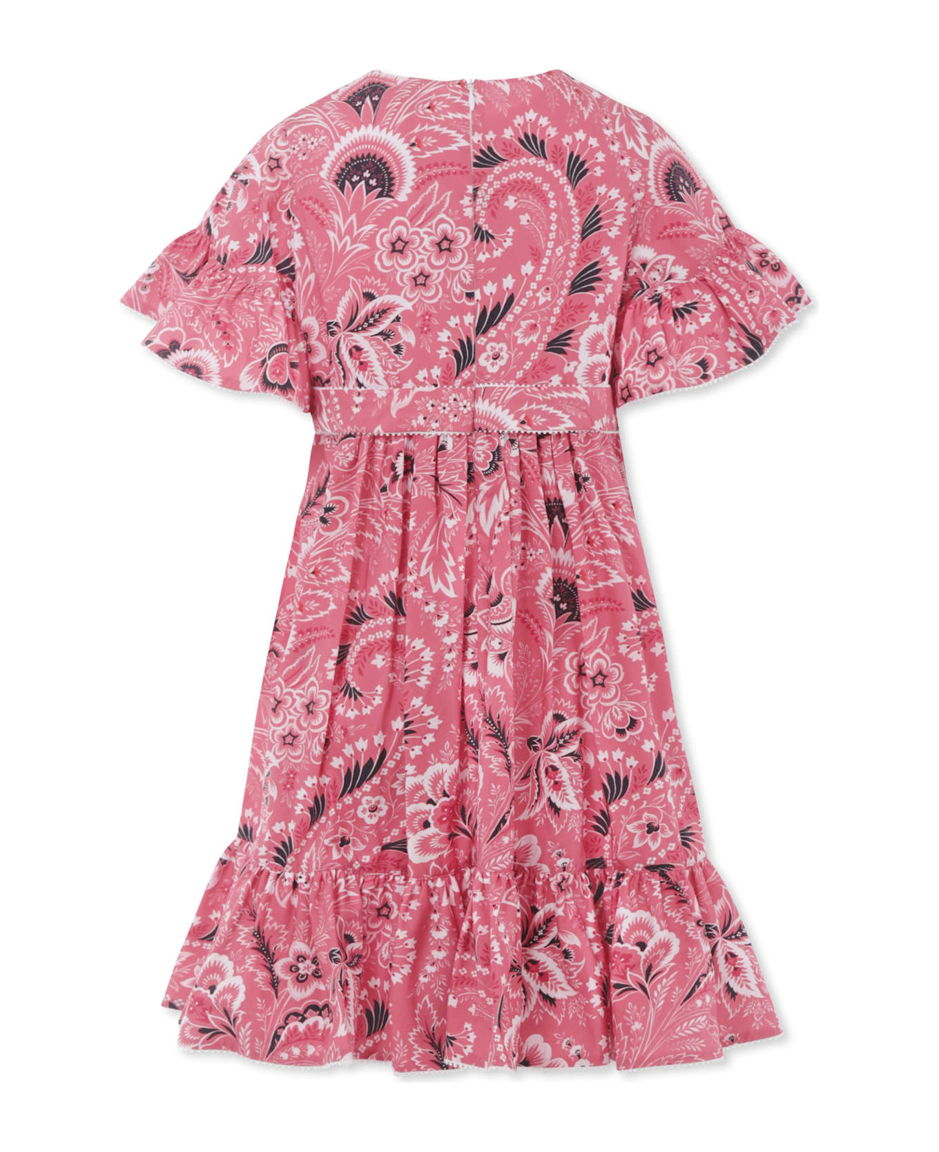 Etro Red Dress For Girl With Paisley Print - Light Blue