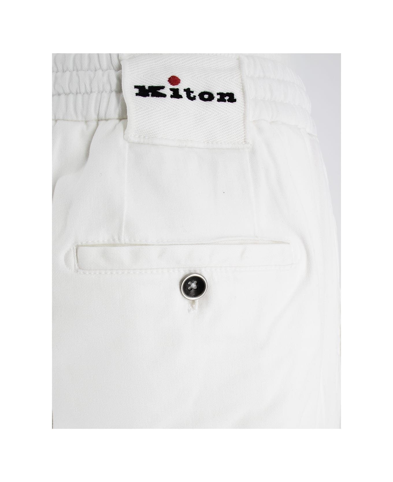 Kiton Trousers - WHITE ボトムス