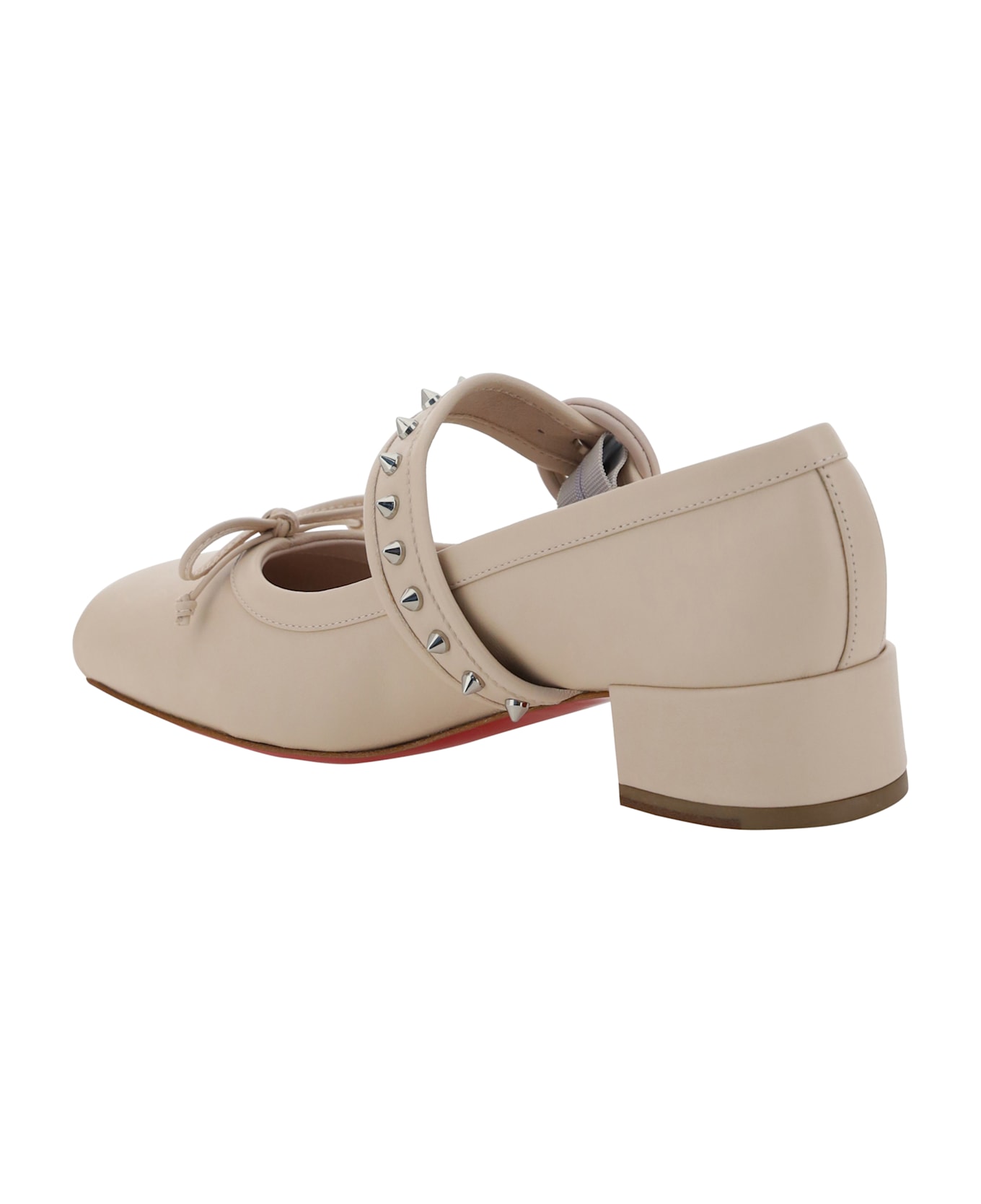 Christian Louboutin Mamastrapita Ballerinas - Leche/lin Leche