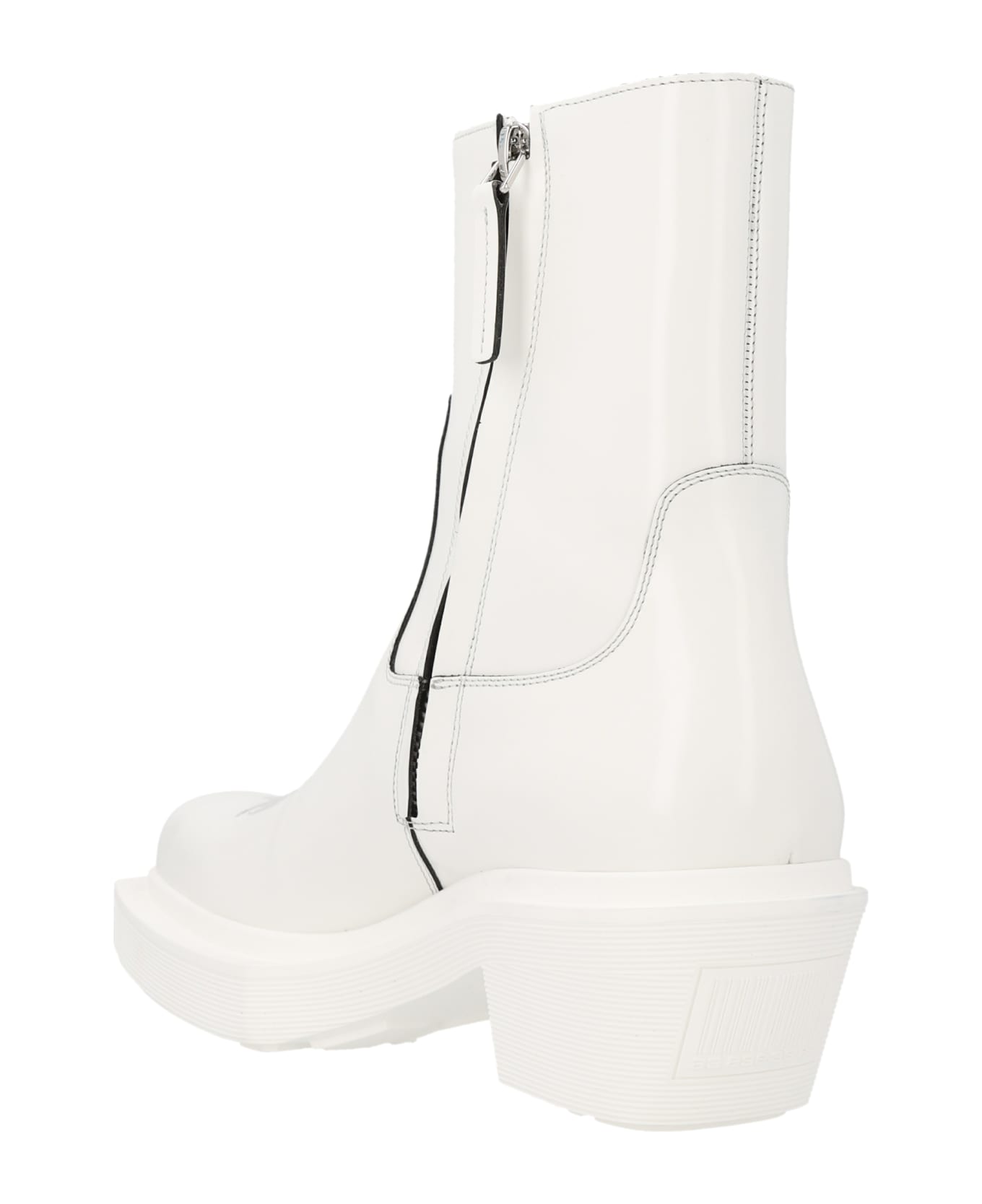 VTMNTS 
cowboy
 Ankle Boots - White