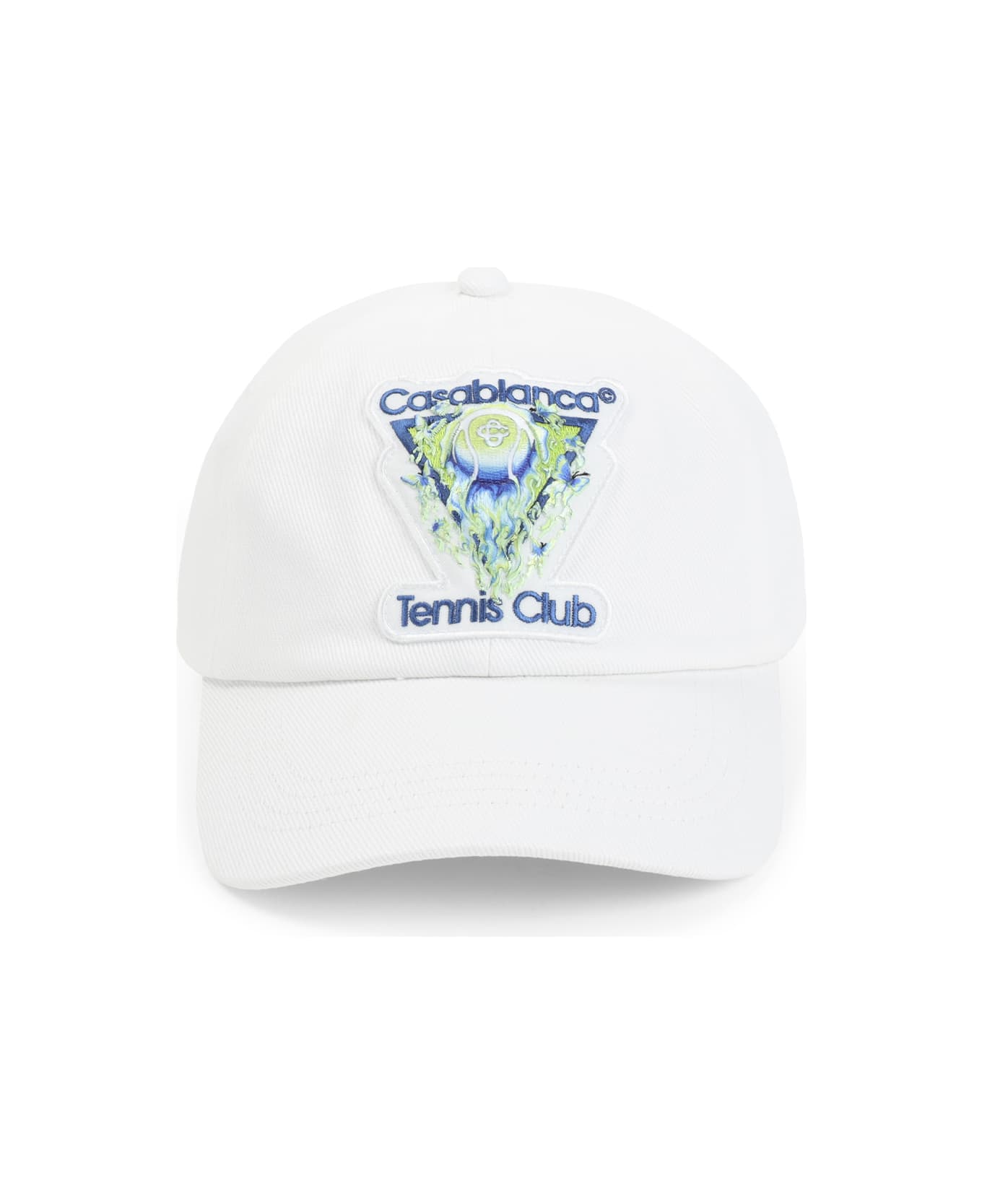 Casablanca Flaming Tennis Hat - White
