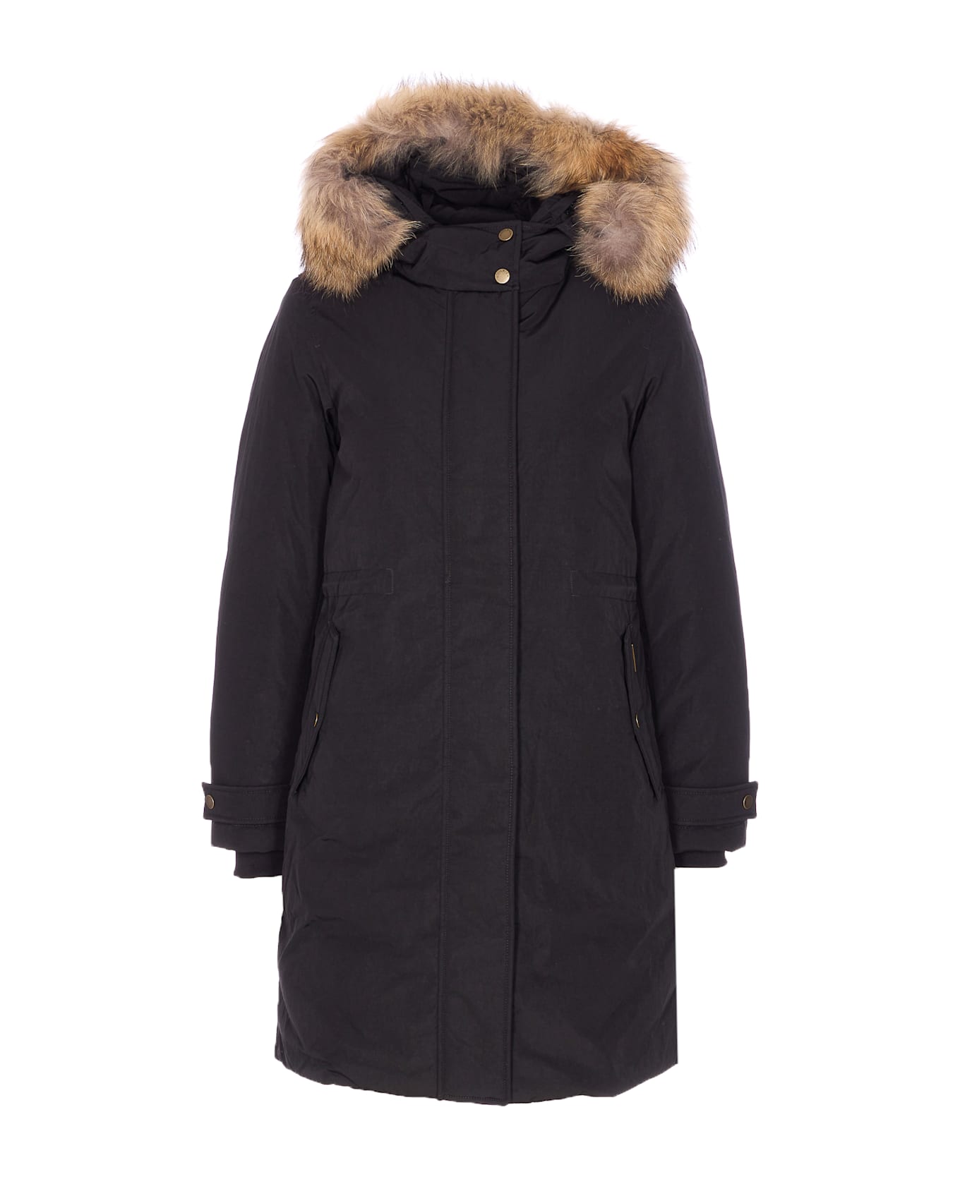 Woolrich Grace Fur Parka - Black レインコート