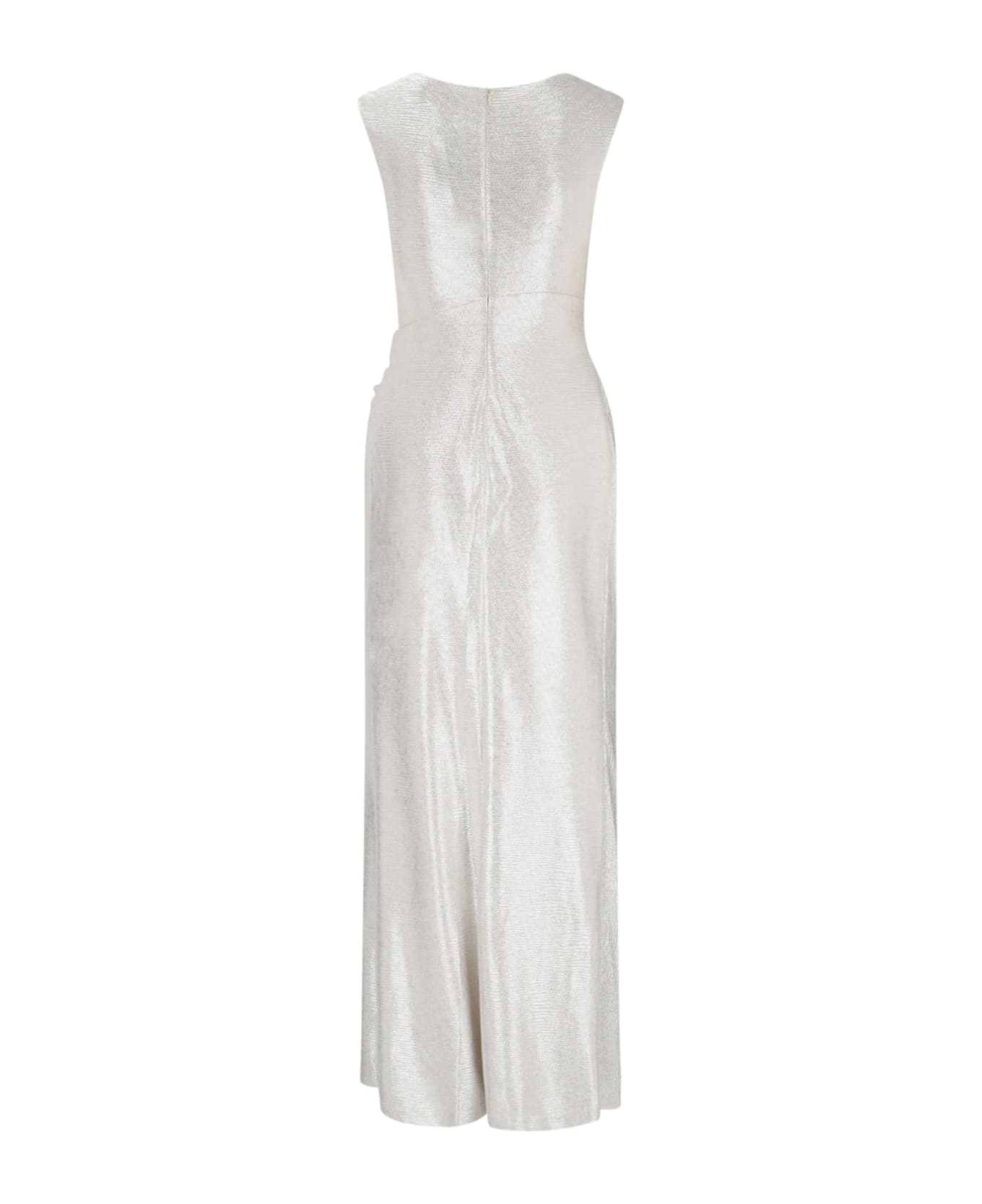 Polo Ralph Lauren Maxi Sheath Dress - Champagne Silver
