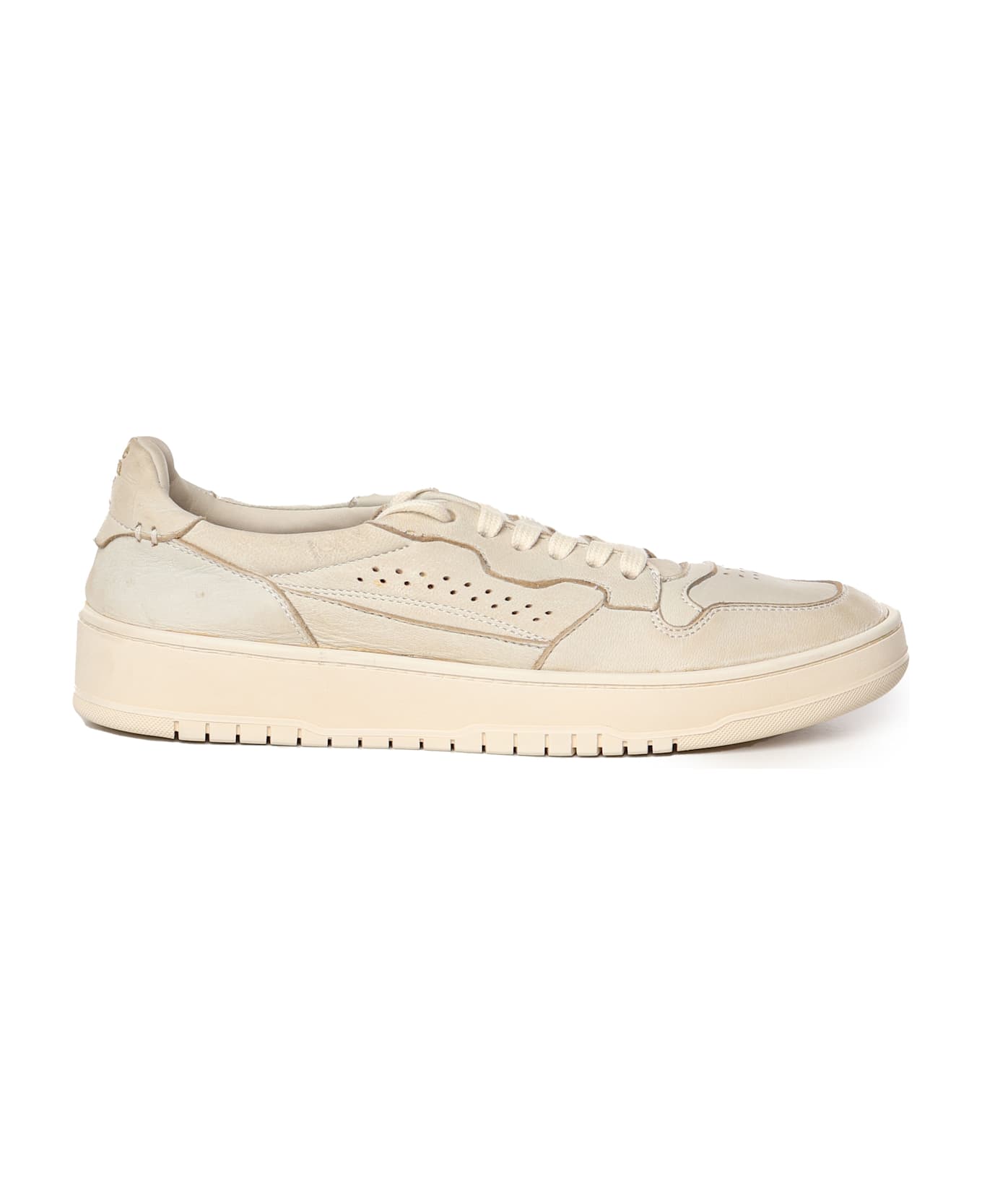 Eleventy Leather Sneakers - Sabbia