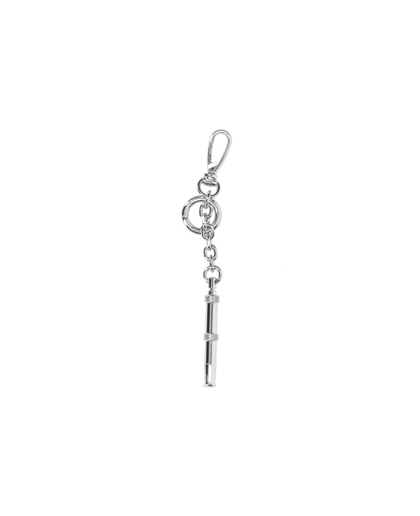 Maison Margiela 'dog Whistle' Keyring Charm - Silver