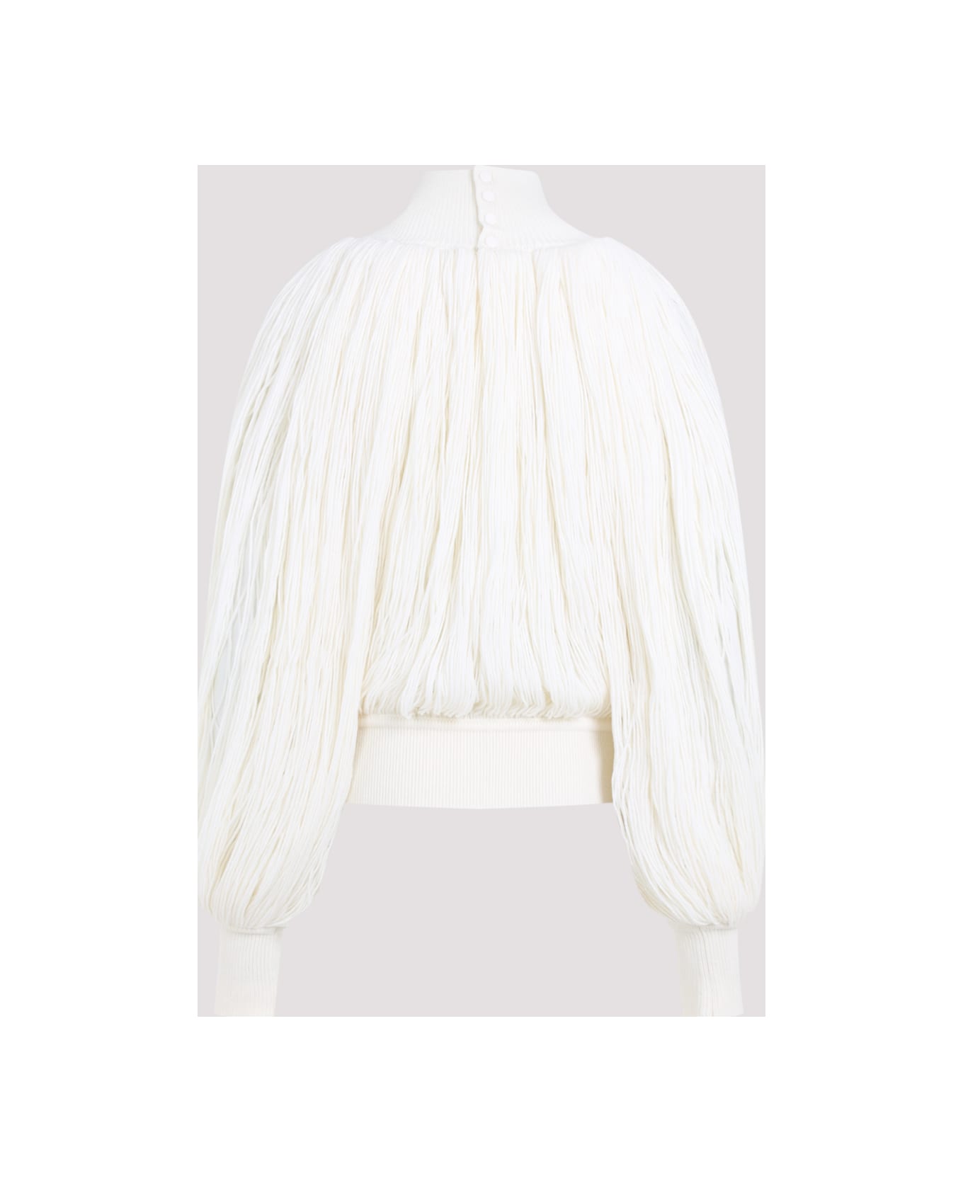 Alaia Alaïa Fringes Jumper - Blanc Casse