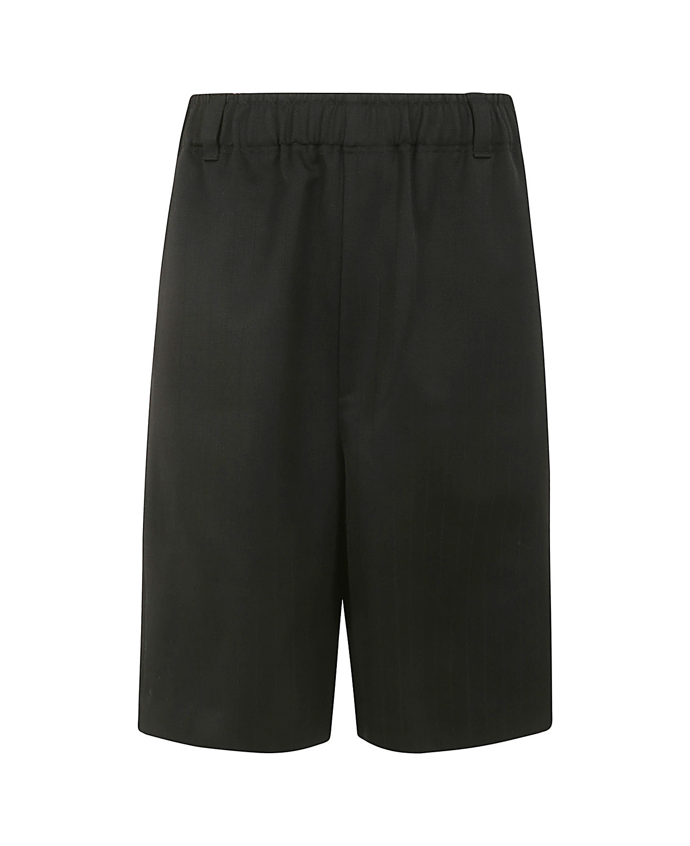 Jacquemus 'juego' Linen Shorts - Ba Jacd Pinstripe Black ショートパンツ