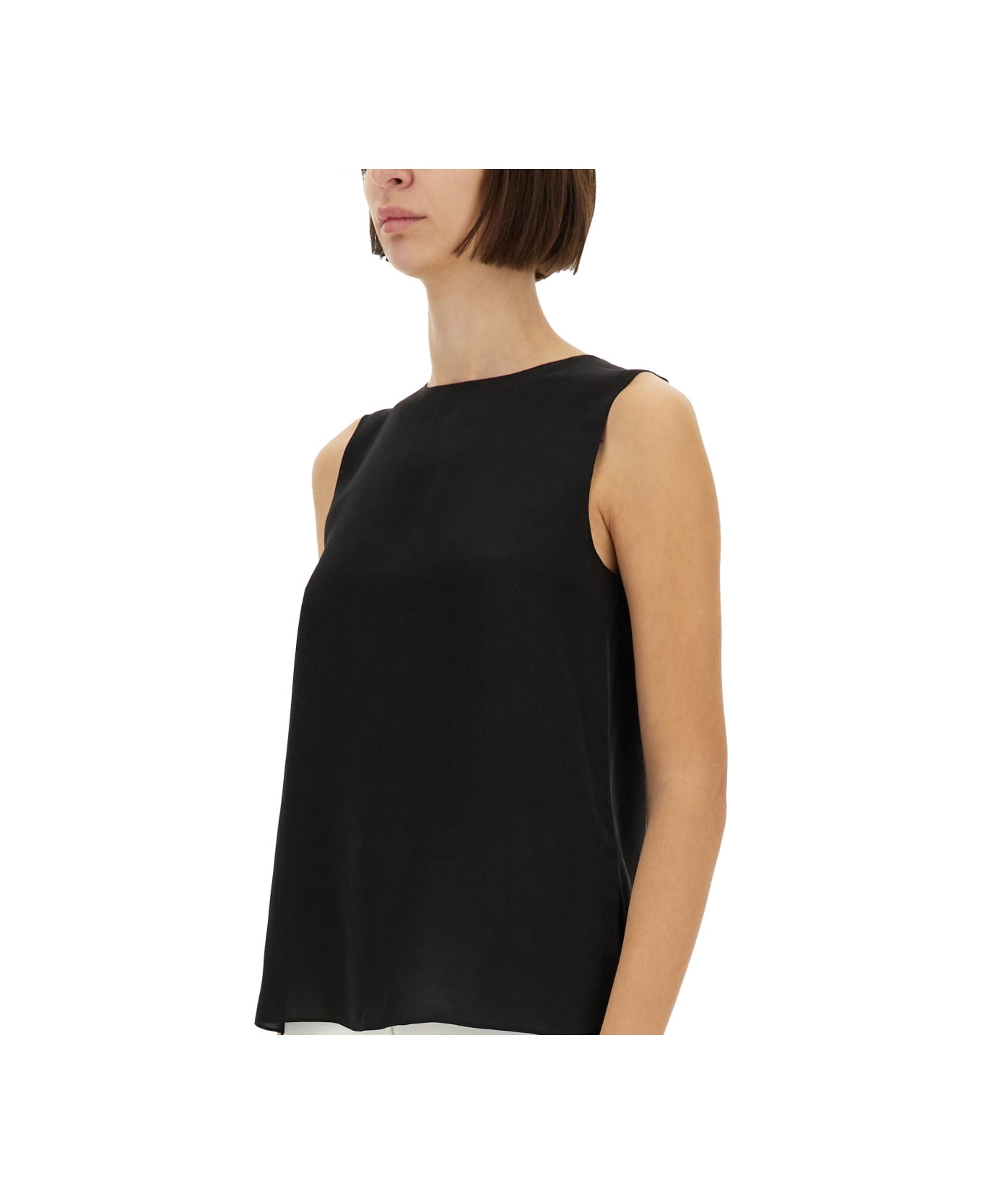 Theory Georgette Top - BLACK