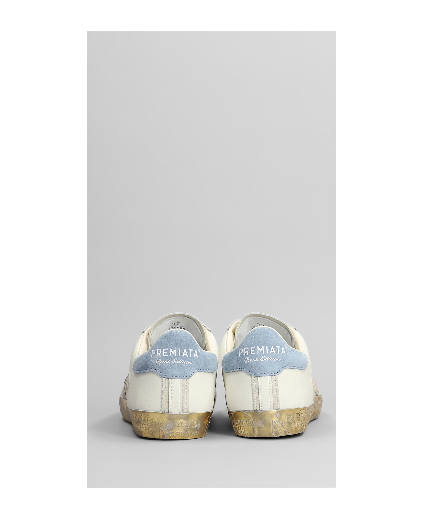 Premiata Steven Sneakers In White Leather - white