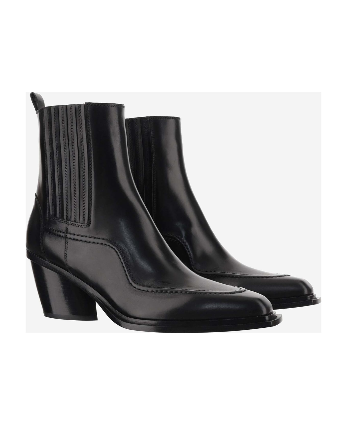 Sartore Leather Boots - Black
