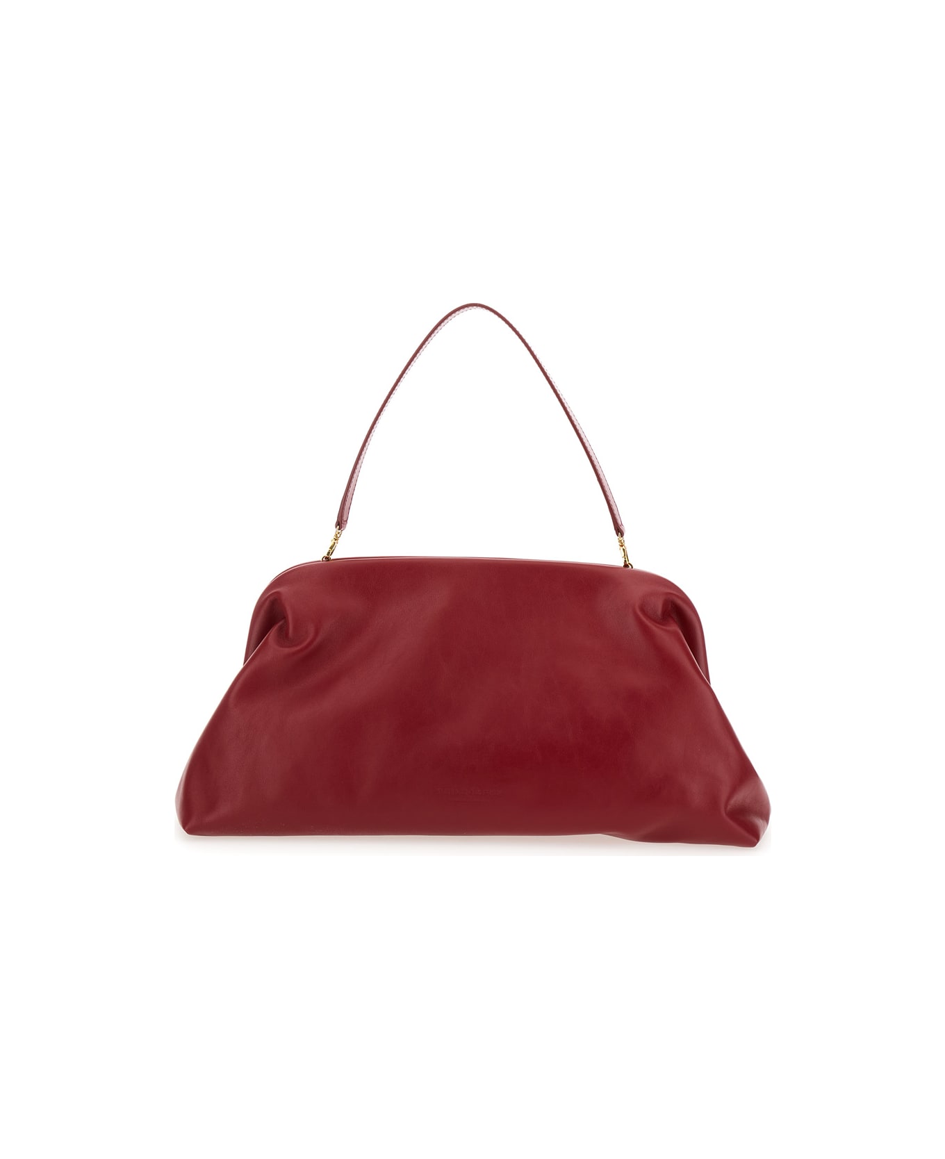 Philosophy di Lorenzo Serafini 'lauren' Bordeaux Maxi Clutch With Magnetic Closure In Leather Woman - Red