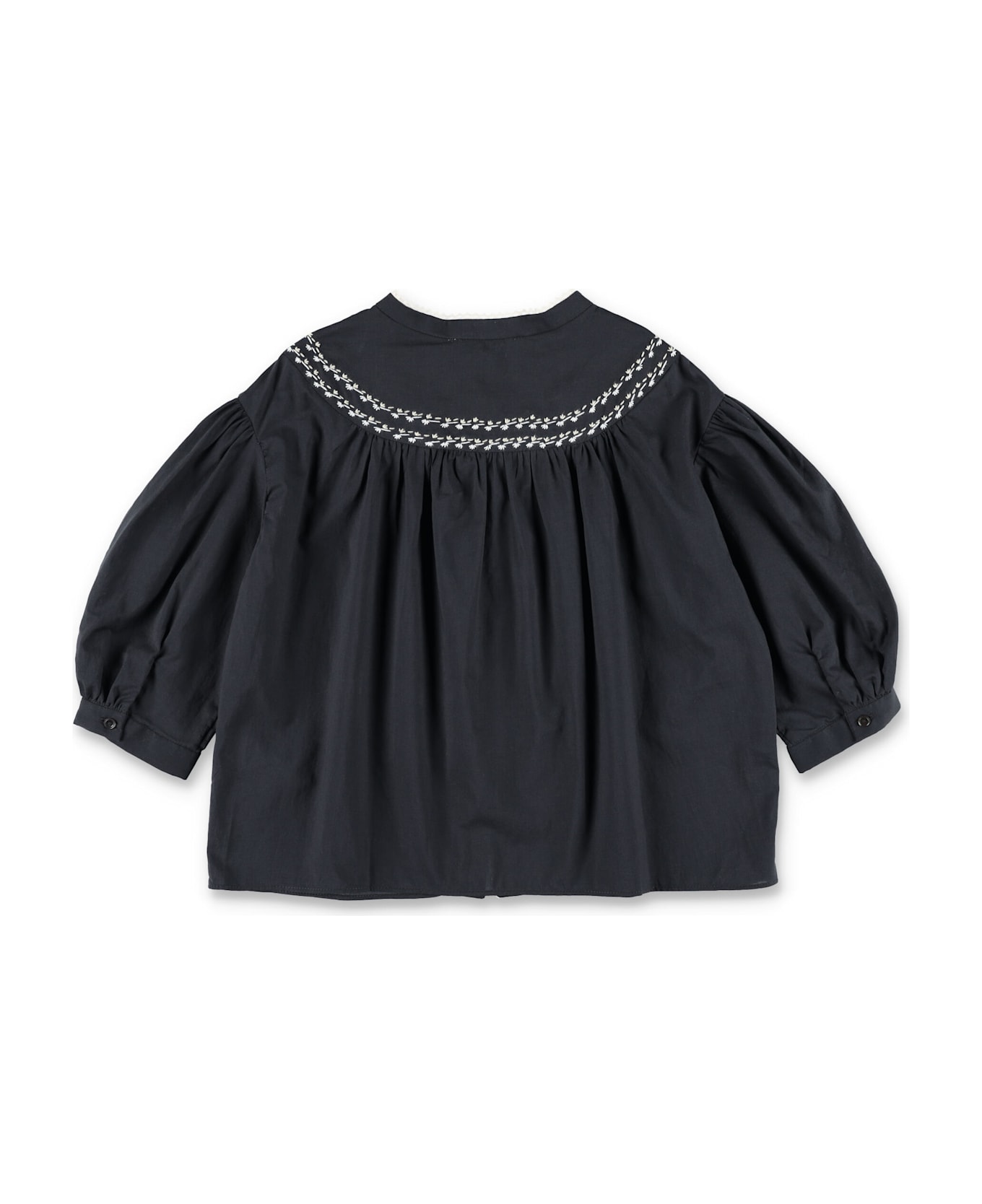 Bonpoint Kid - Elham Embroidered Blouse - BLACK