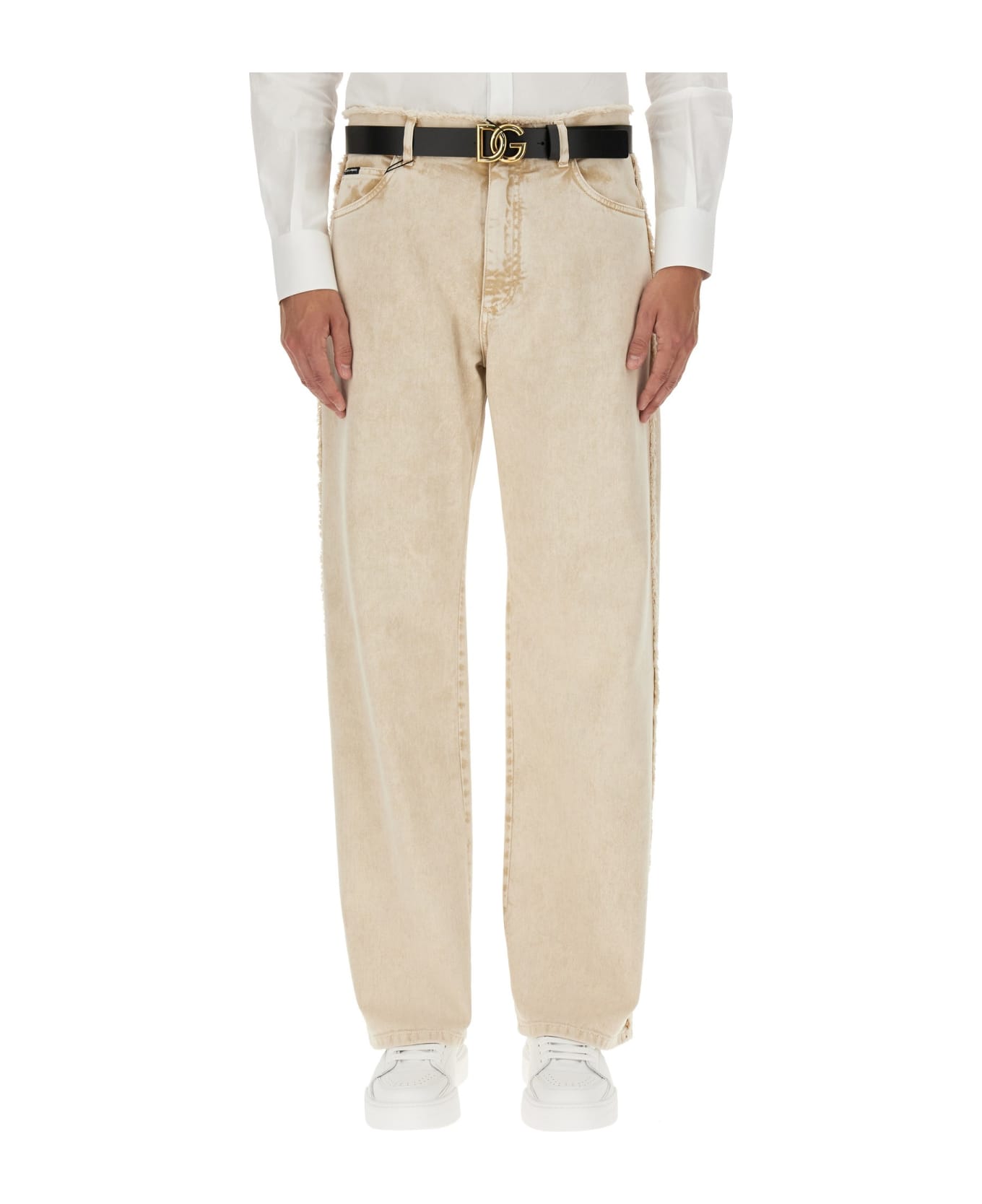 Dolce & Gabbana Denim Pants - Beige