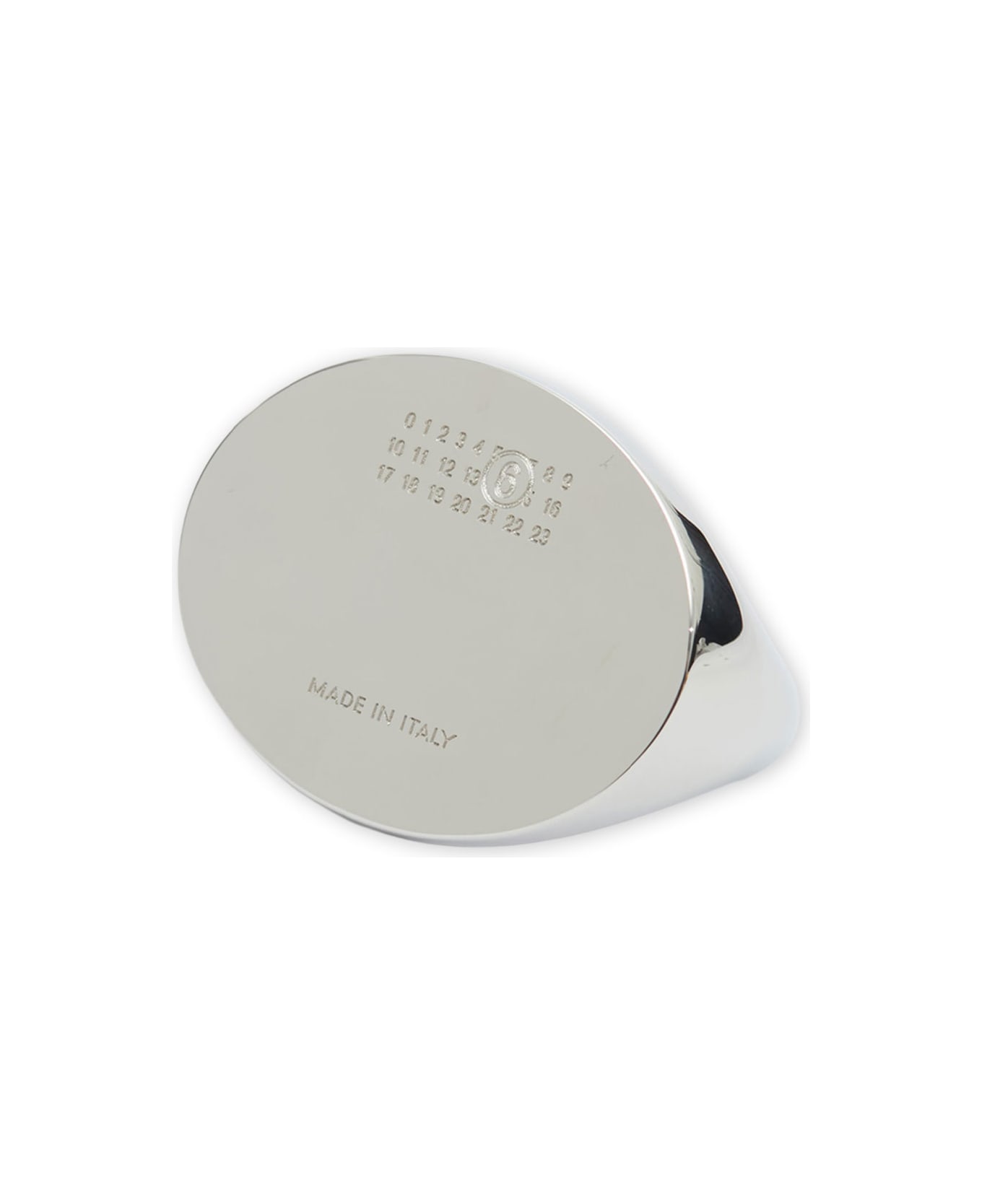 MM6 Maison Margiela Metal Ring - Polished palladio