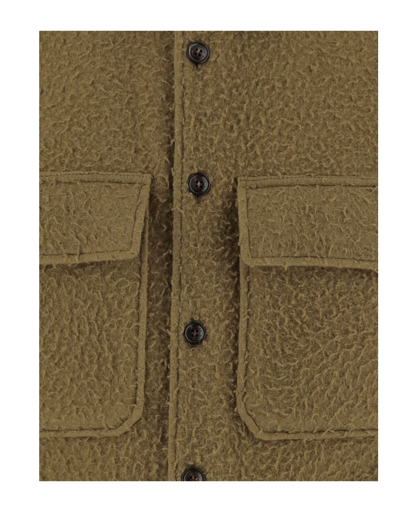 Woolrich Wool Blend Overshirt - Green