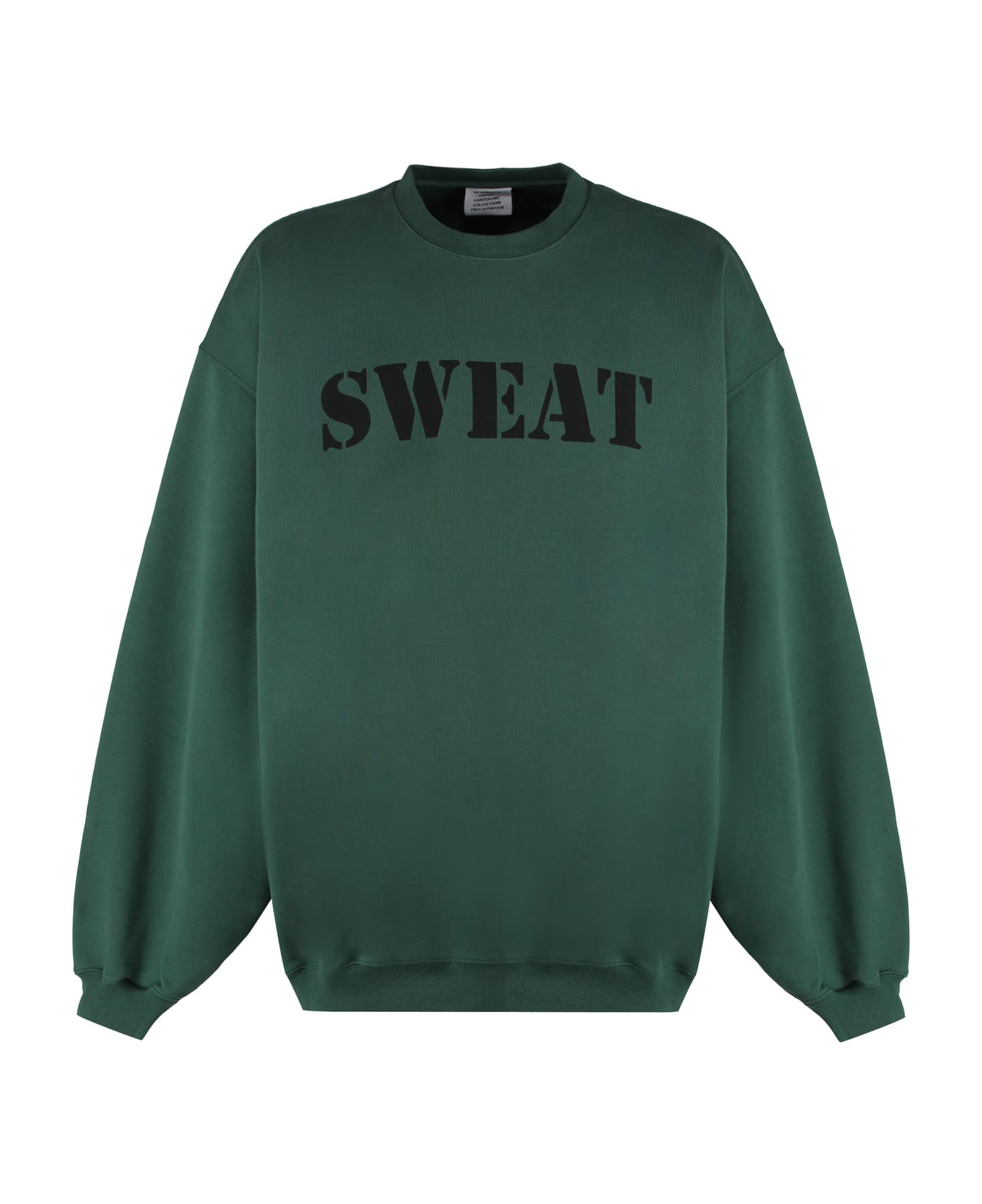 VETEMENTS Oversize Cotton Sweatshirt - green