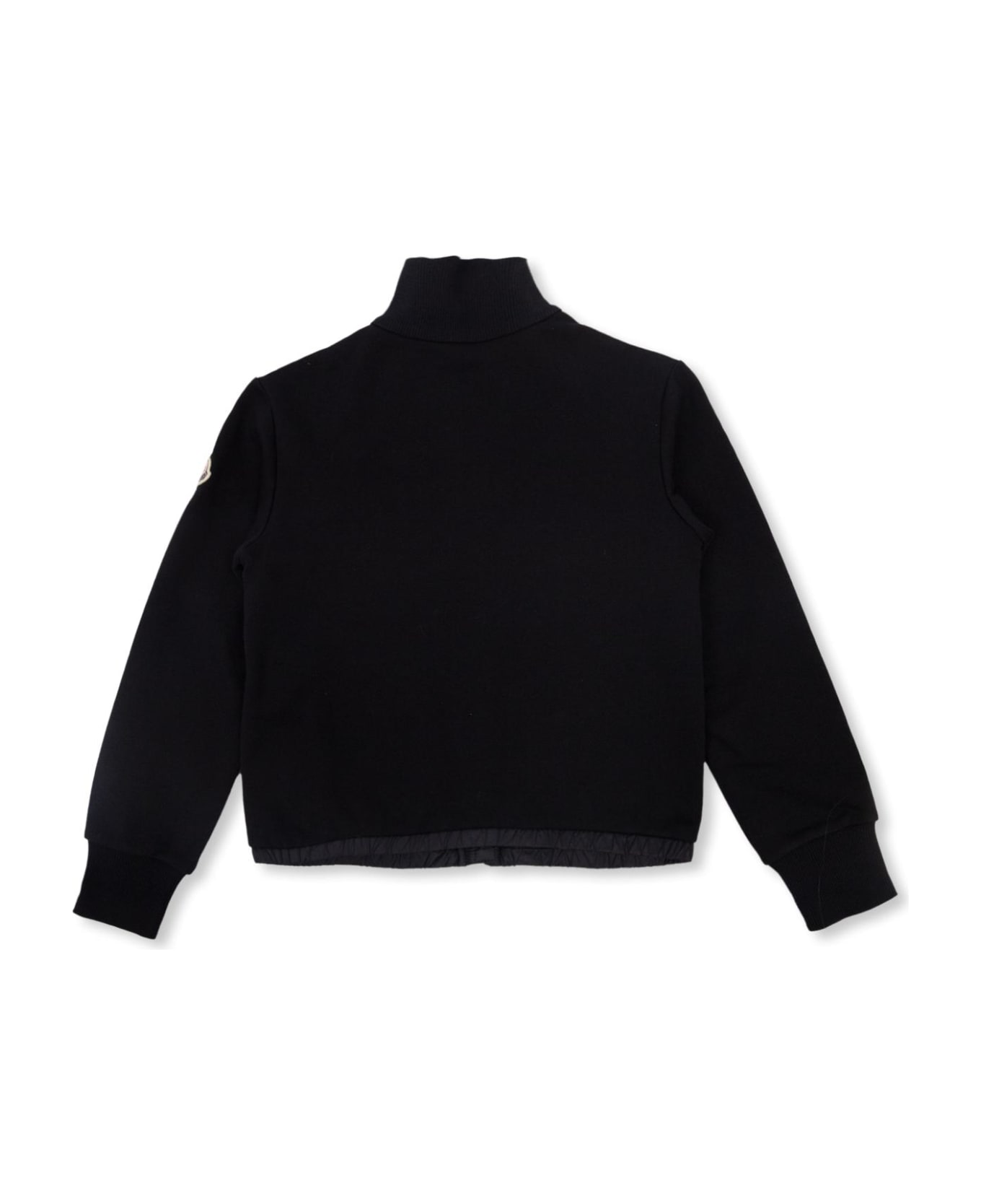Moncler Enfant Sweatshirt With Quilted Panel - Blu ニットウェア＆スウェットシャツ