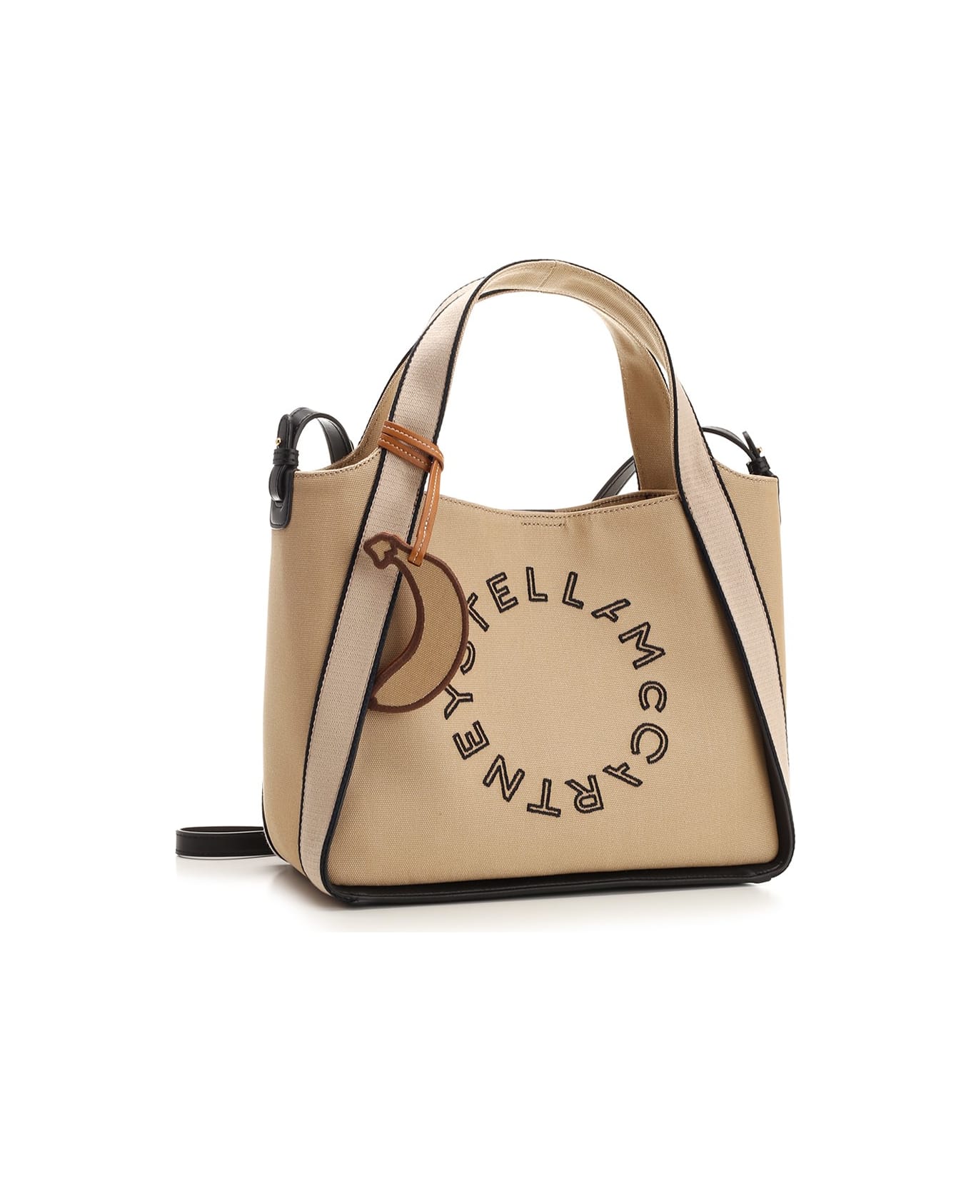 Stella McCartney Stella Logo Hand Bag - Beige