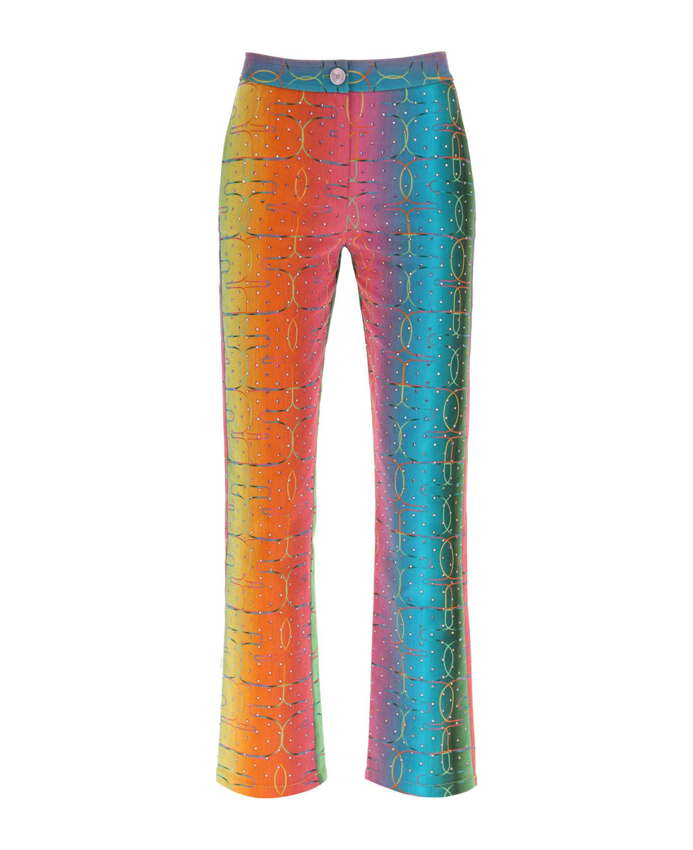SIEDRES 'bery' Multicolor Rhinestone Pants - MULTI ボトムス