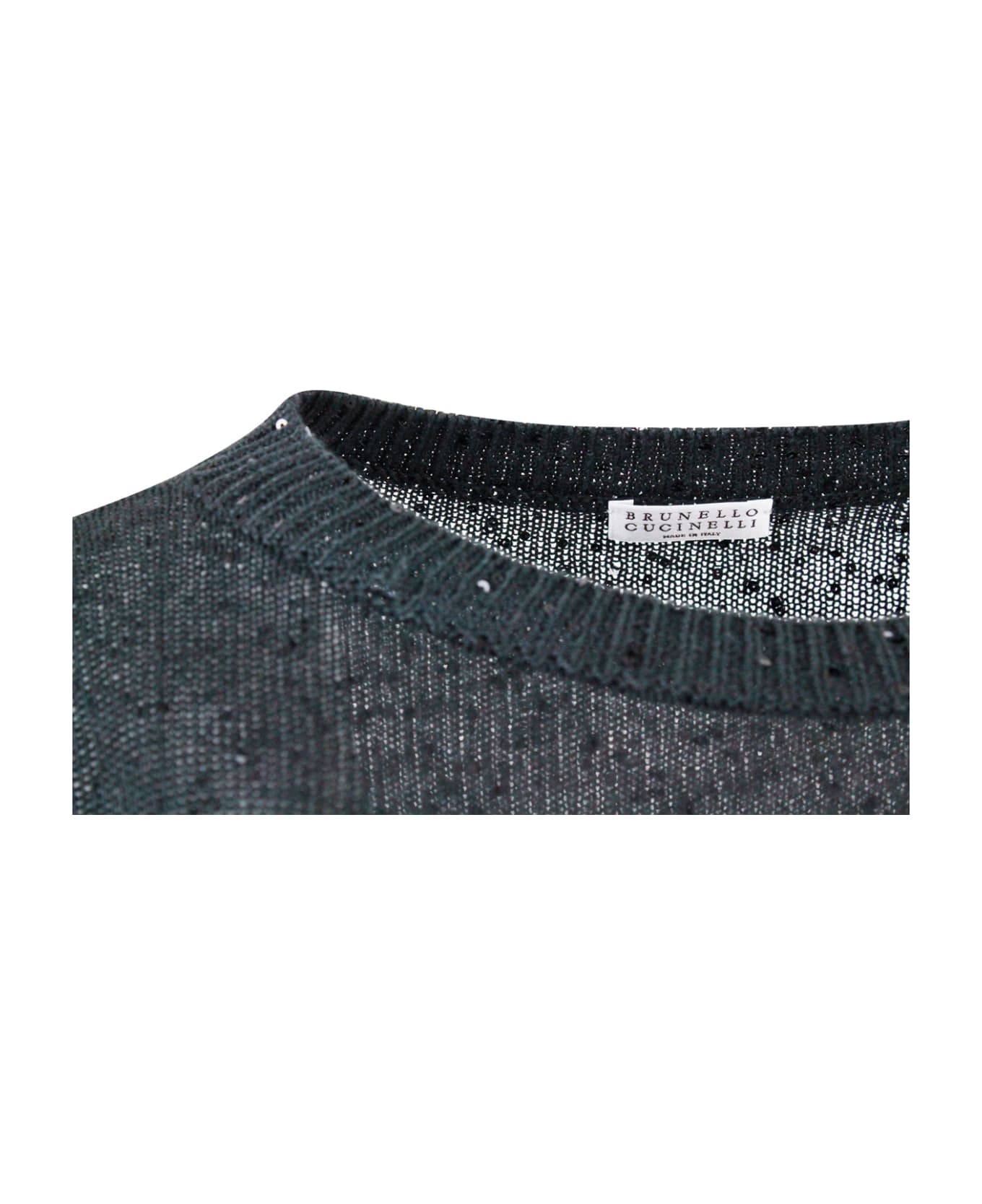 Brunello Cucinelli Diamond Sweater - Grey