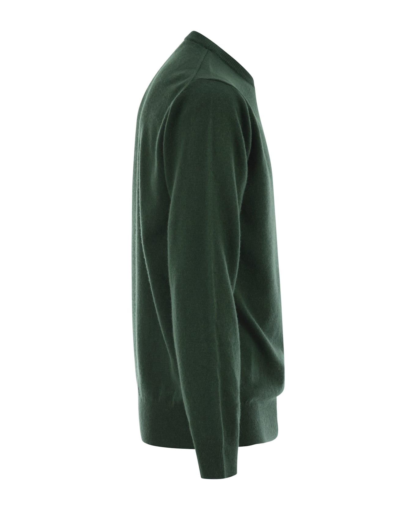 MC2 Saint Barth Heron - Crew Neck Jumper With Embroidery On The Chest - Green