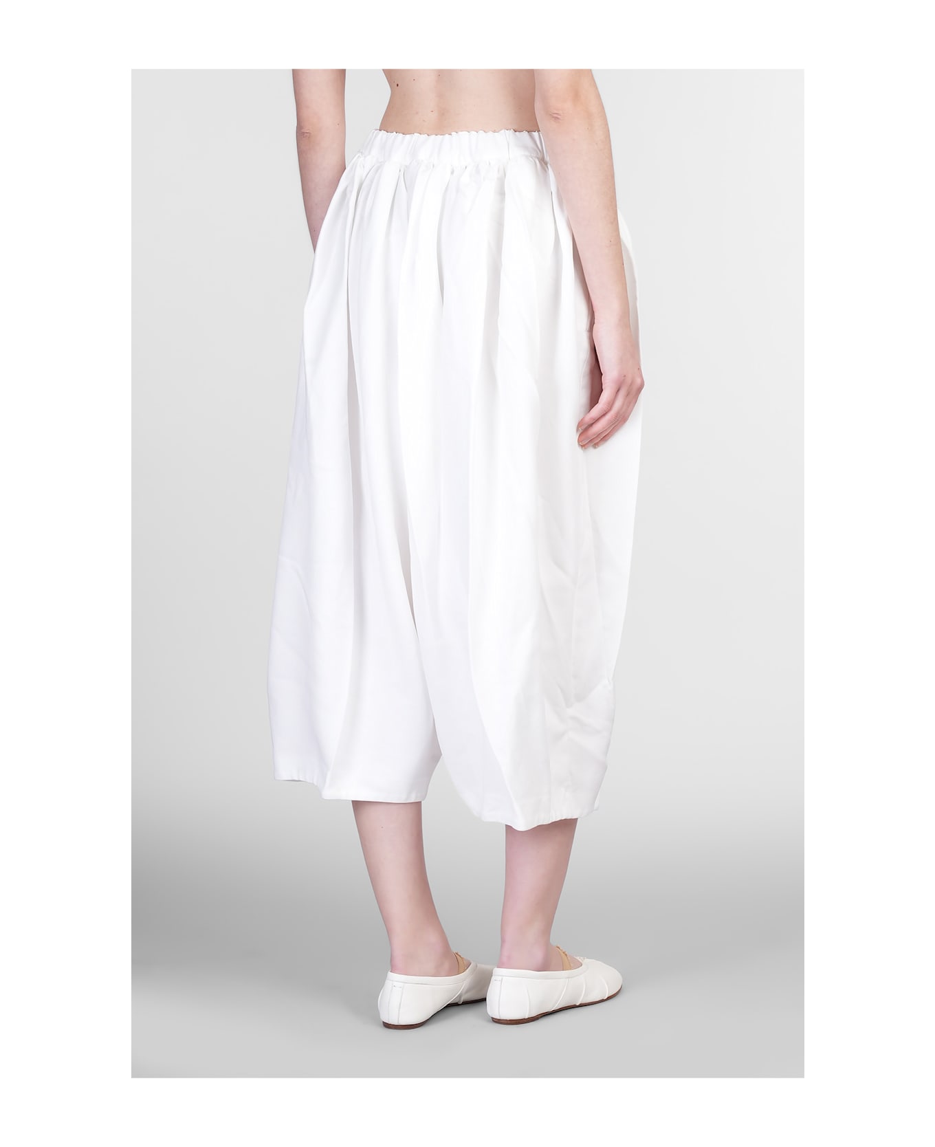 Comme des Garçons Pants In White Polyester - white