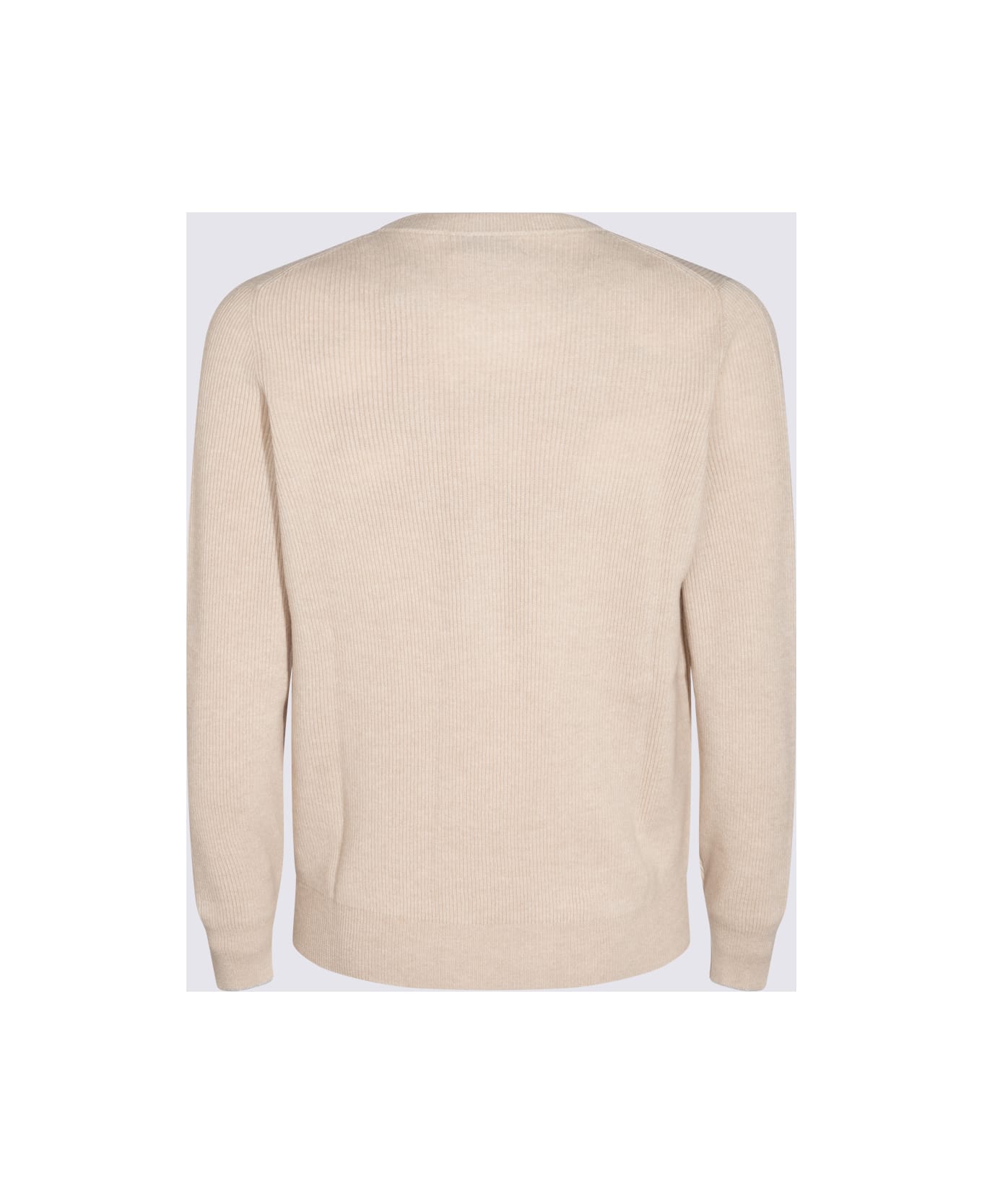 Brunello Cucinelli Beige Wool Knitwear - SABBIA+CIOTTOLO