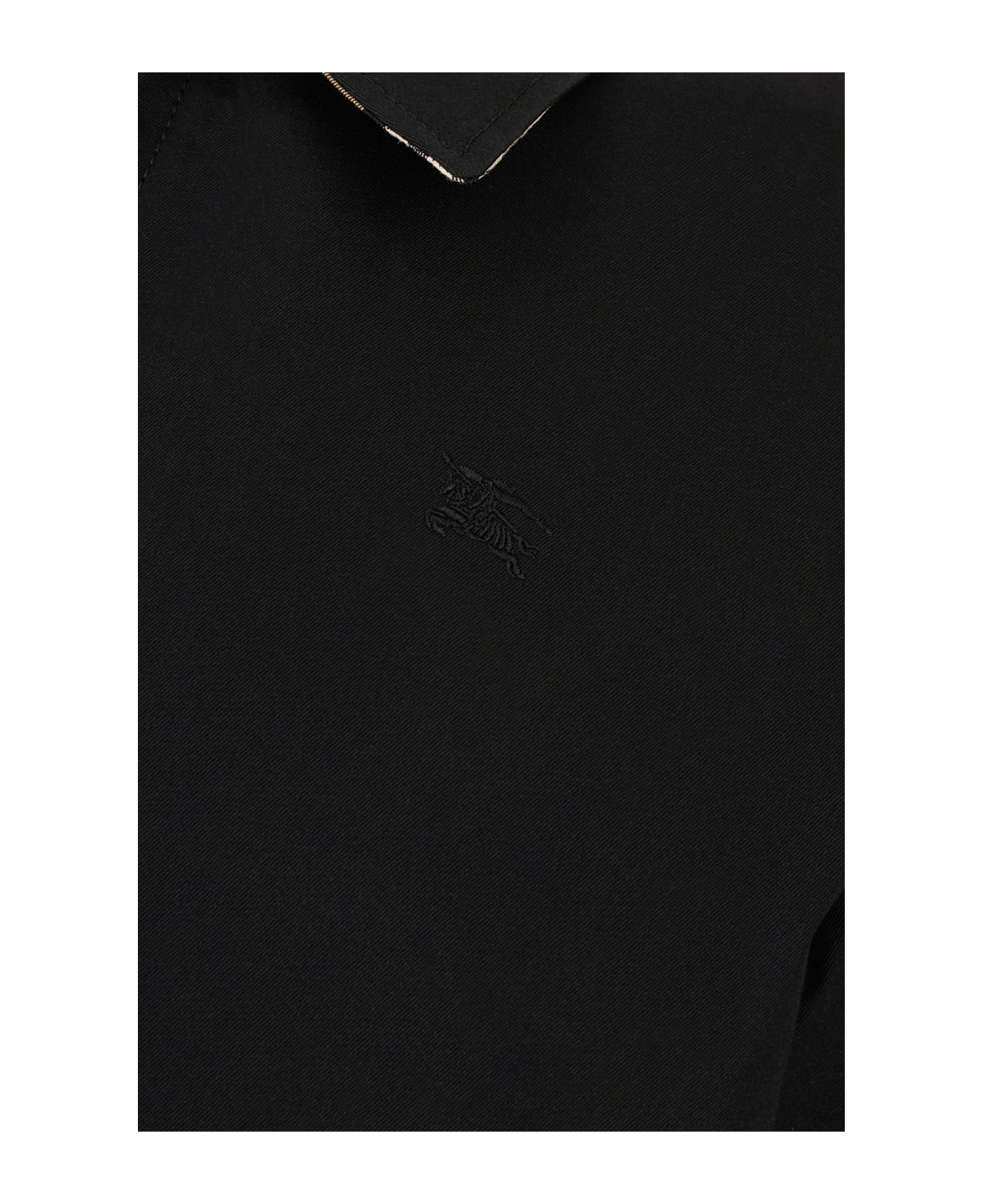 Burberry Black Cotton Jacket - BLACK