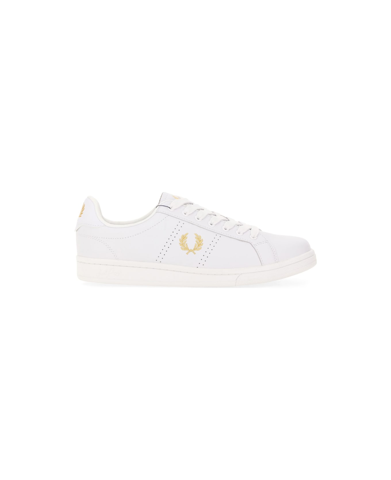 Fred Perry Leather Sneaker - WHITE