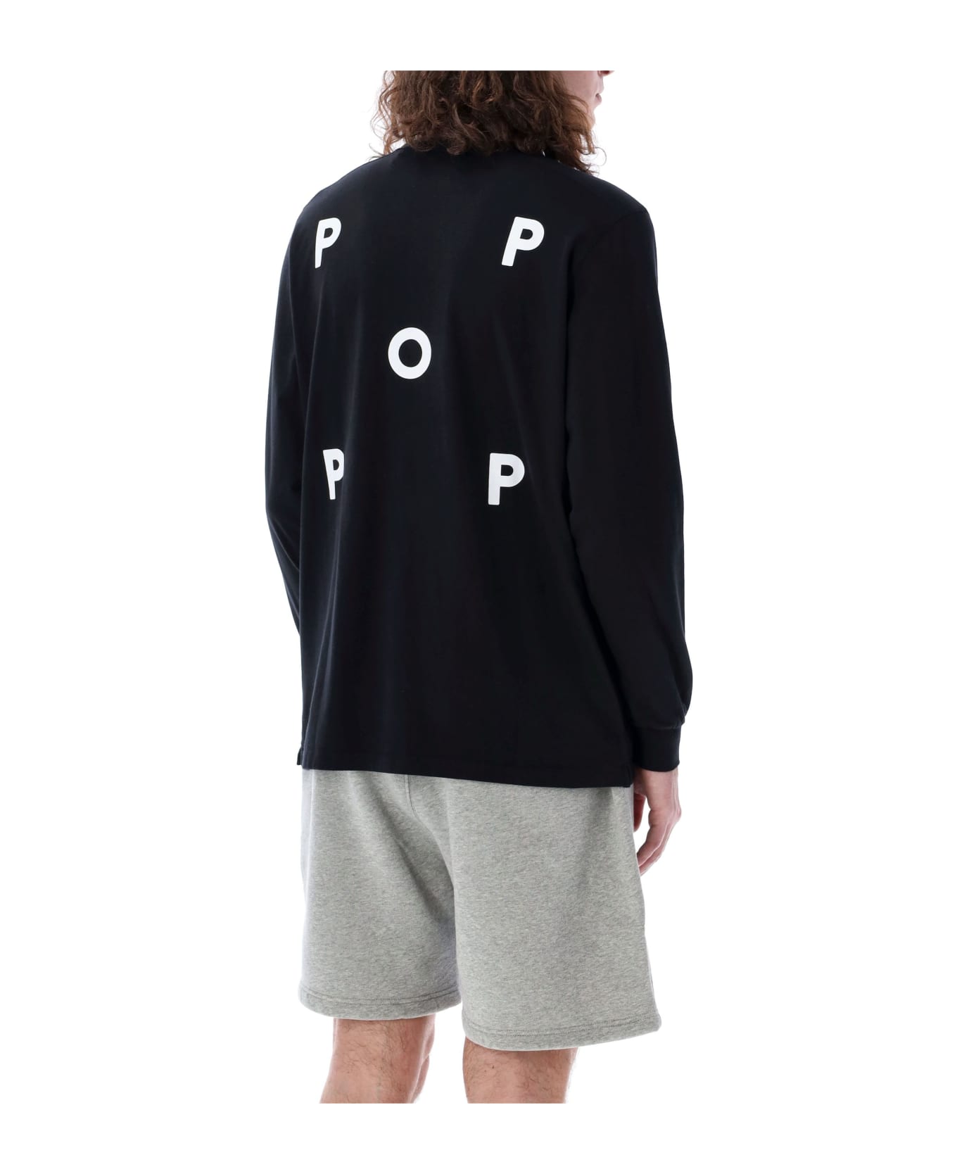 Pop Trading Company Pop Logo T-shirt - BLACK フリース