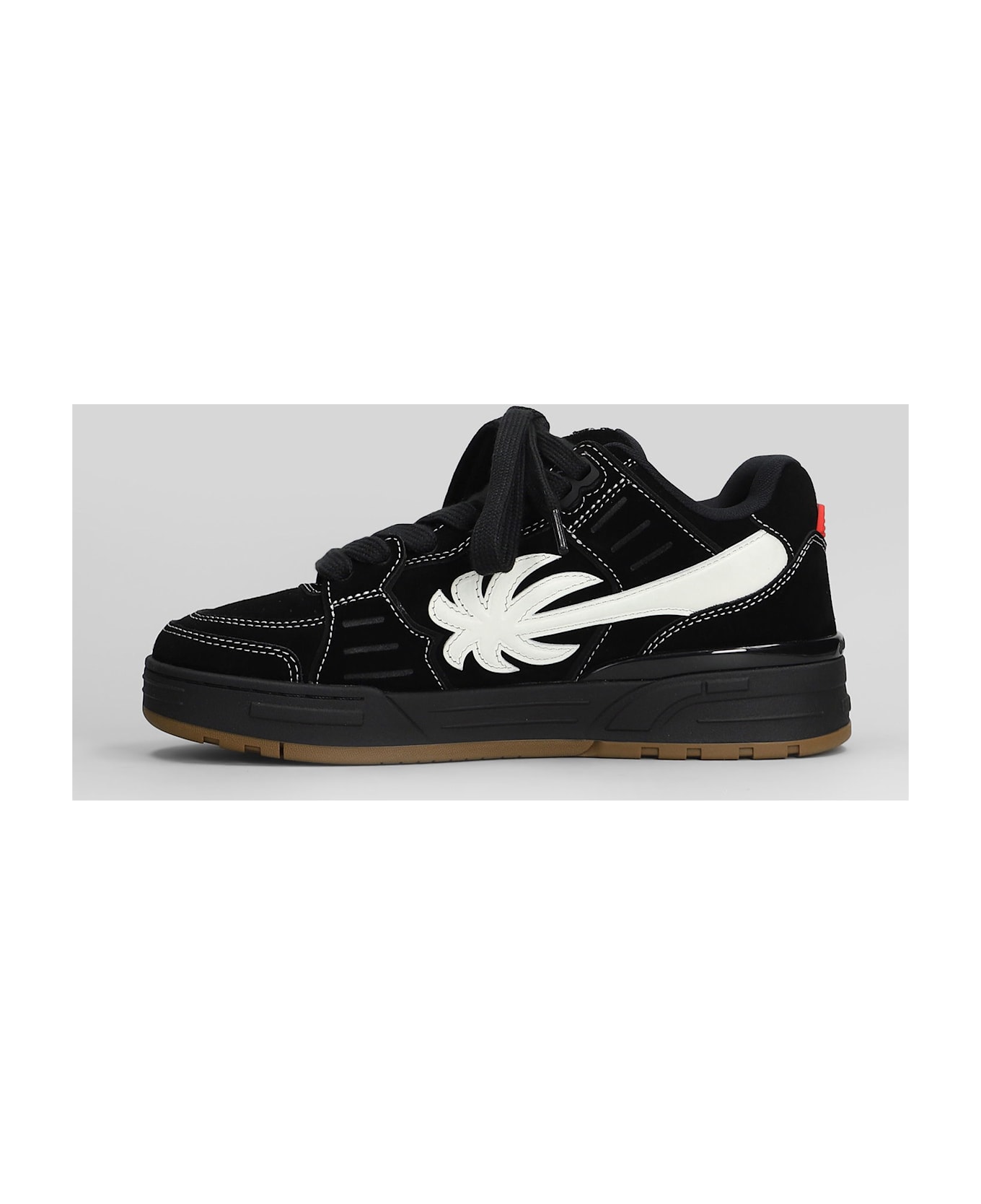Palm Angels Venice Sneakers In Black Suede - black