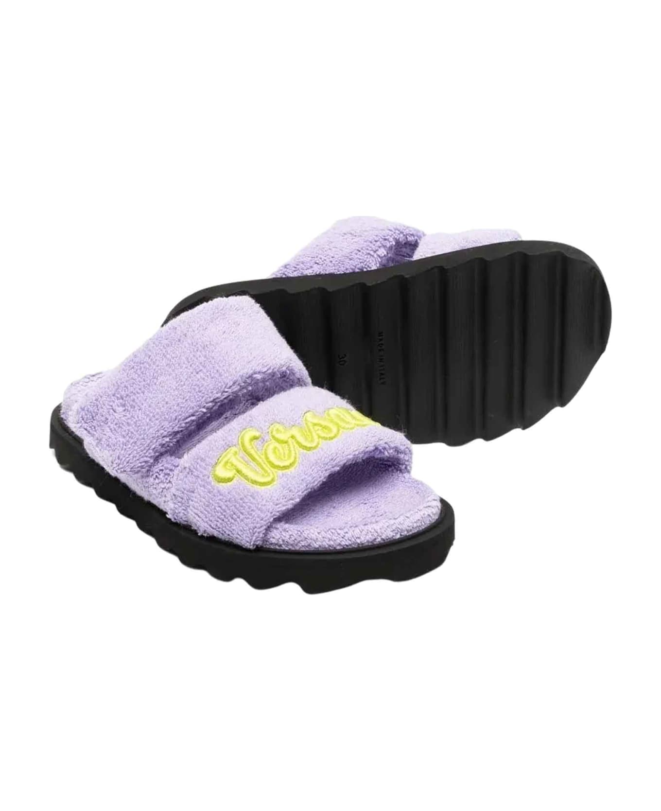 Young Versace Lilac/lime Sandals Unisex Kids - Baby Violet Acid Lime