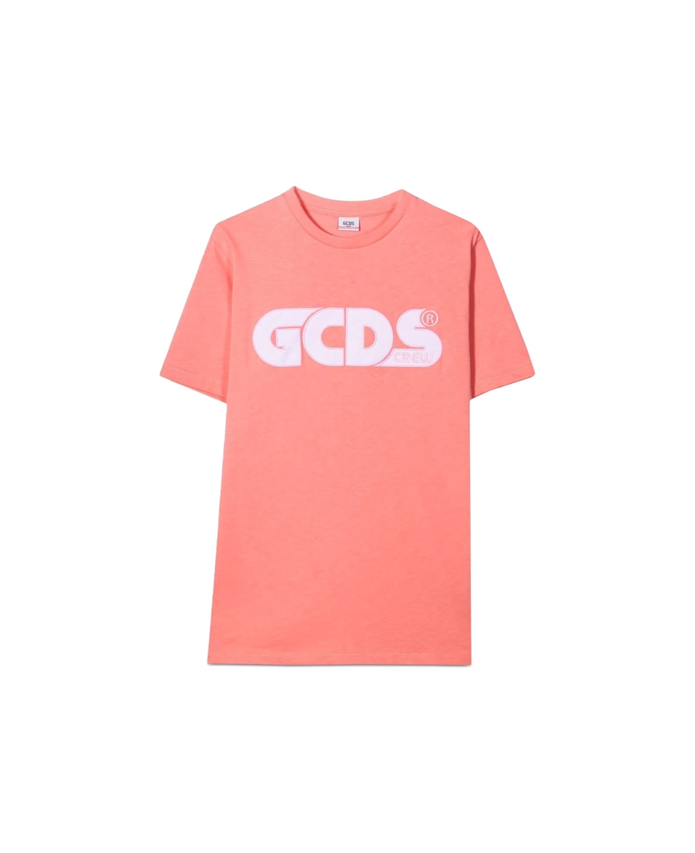 GCDS Oversize Jersey T-shirt Girl - PINK