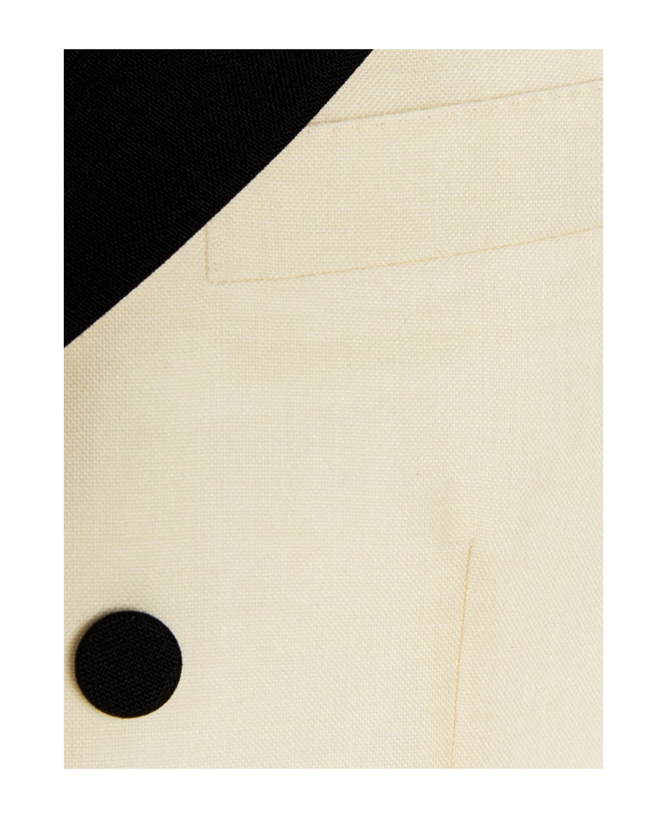 Gucci Mohair Wool Double Breast Blazer Jacket - White/Black