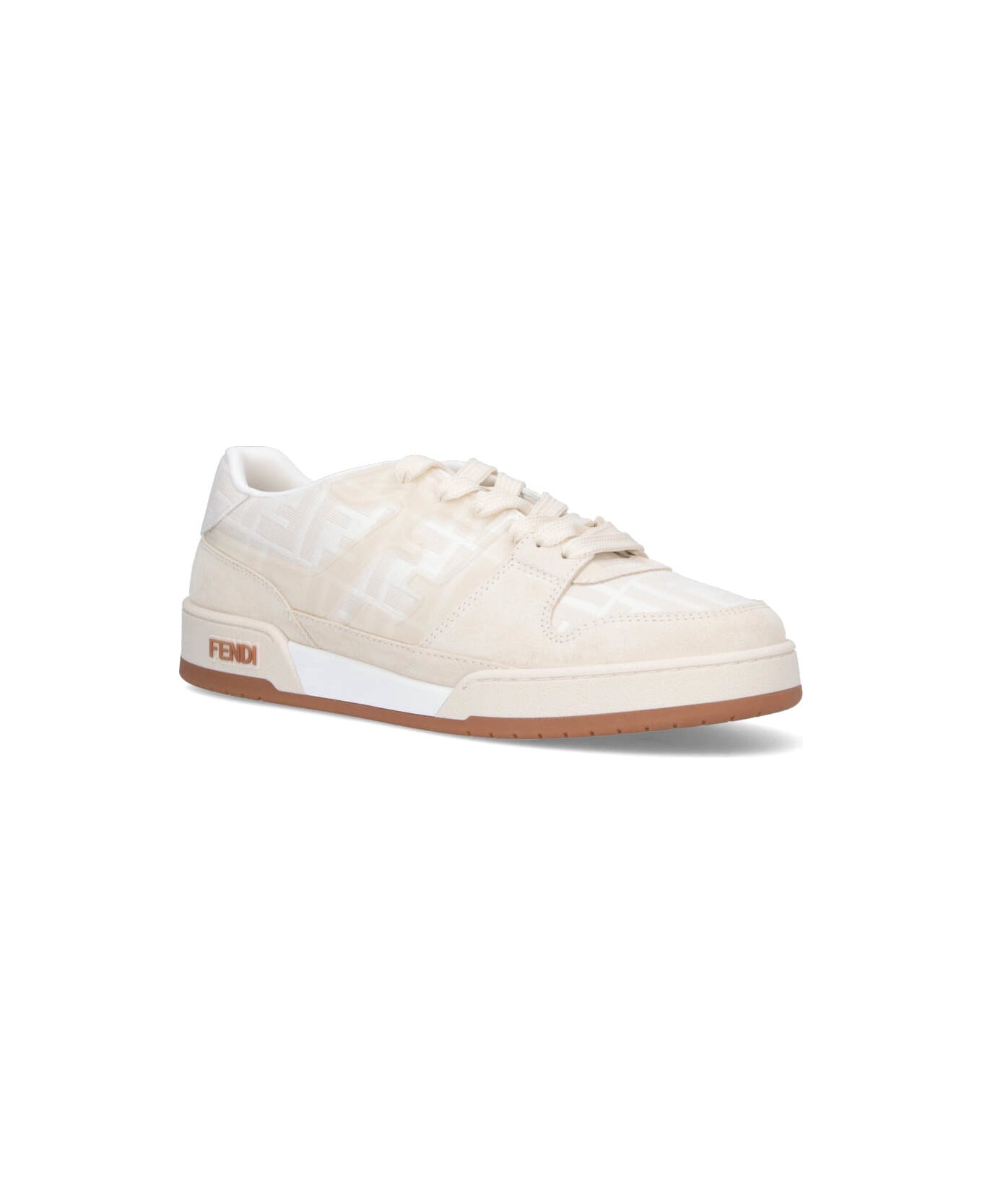 Fendi "match" Low-top Sneakers - White