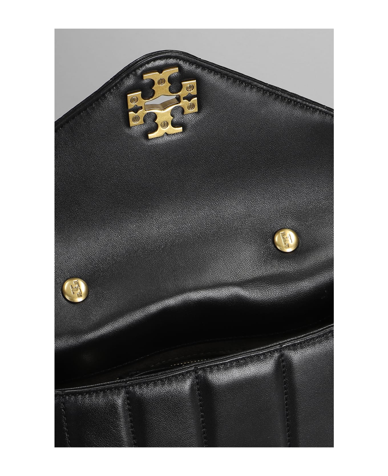 Tory Burch Hand Bag In Black Leather - black