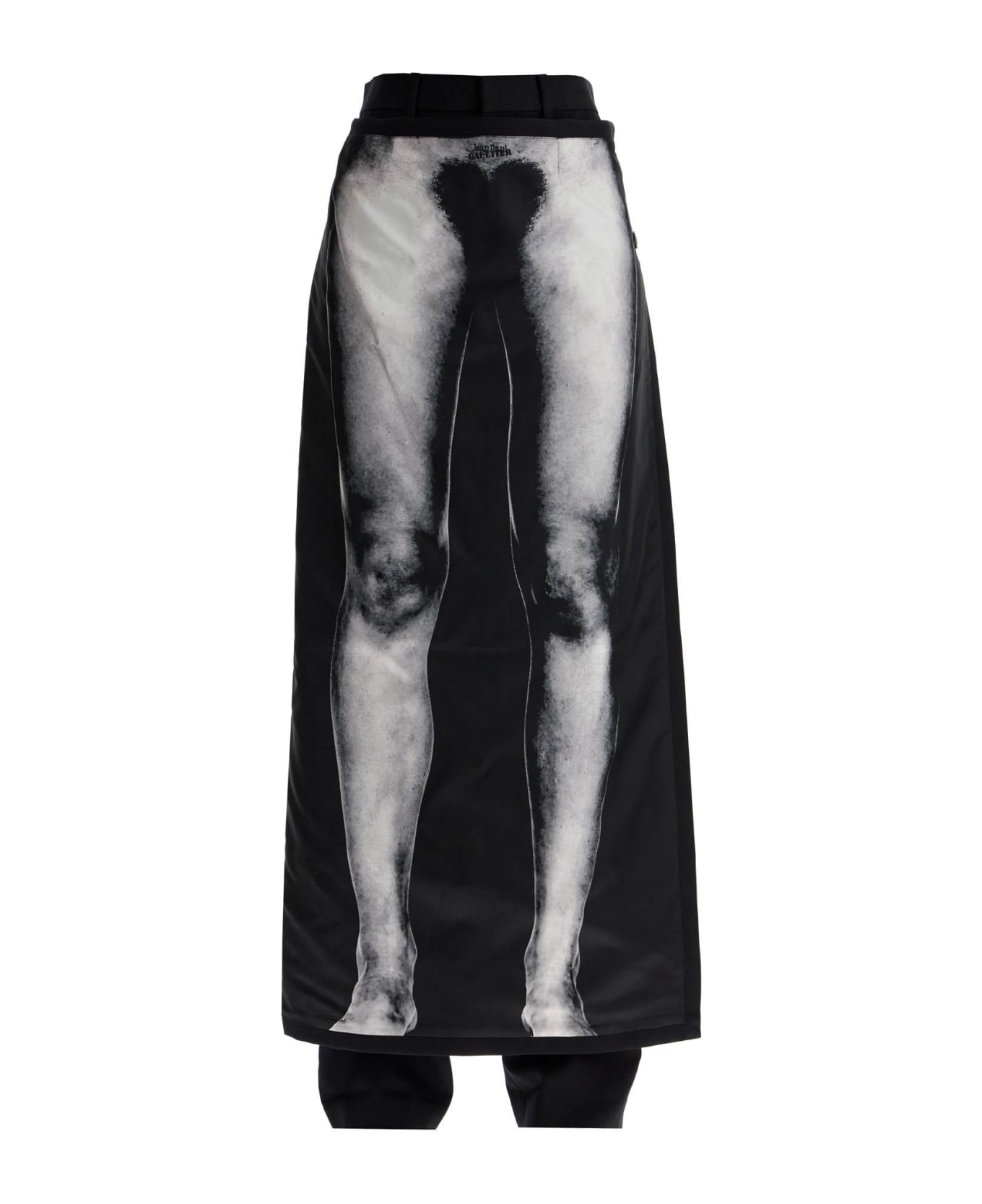 Jean Paul Gaultier Woolen Body Mariniã¨re Pants - BLACK/BLACK/WHITE (Black)