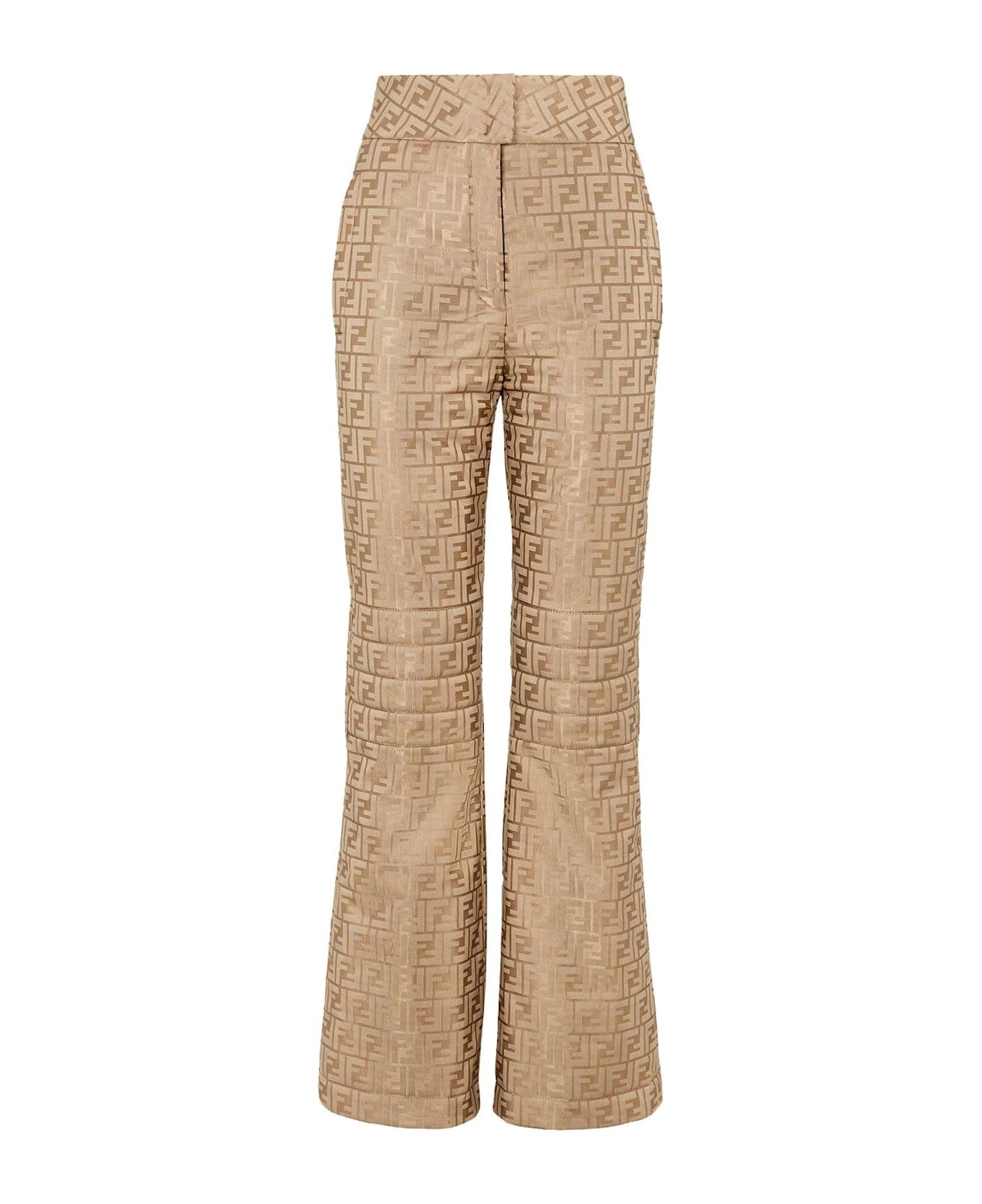 Fendi Monogrammed High-waisted Pants - Portabella