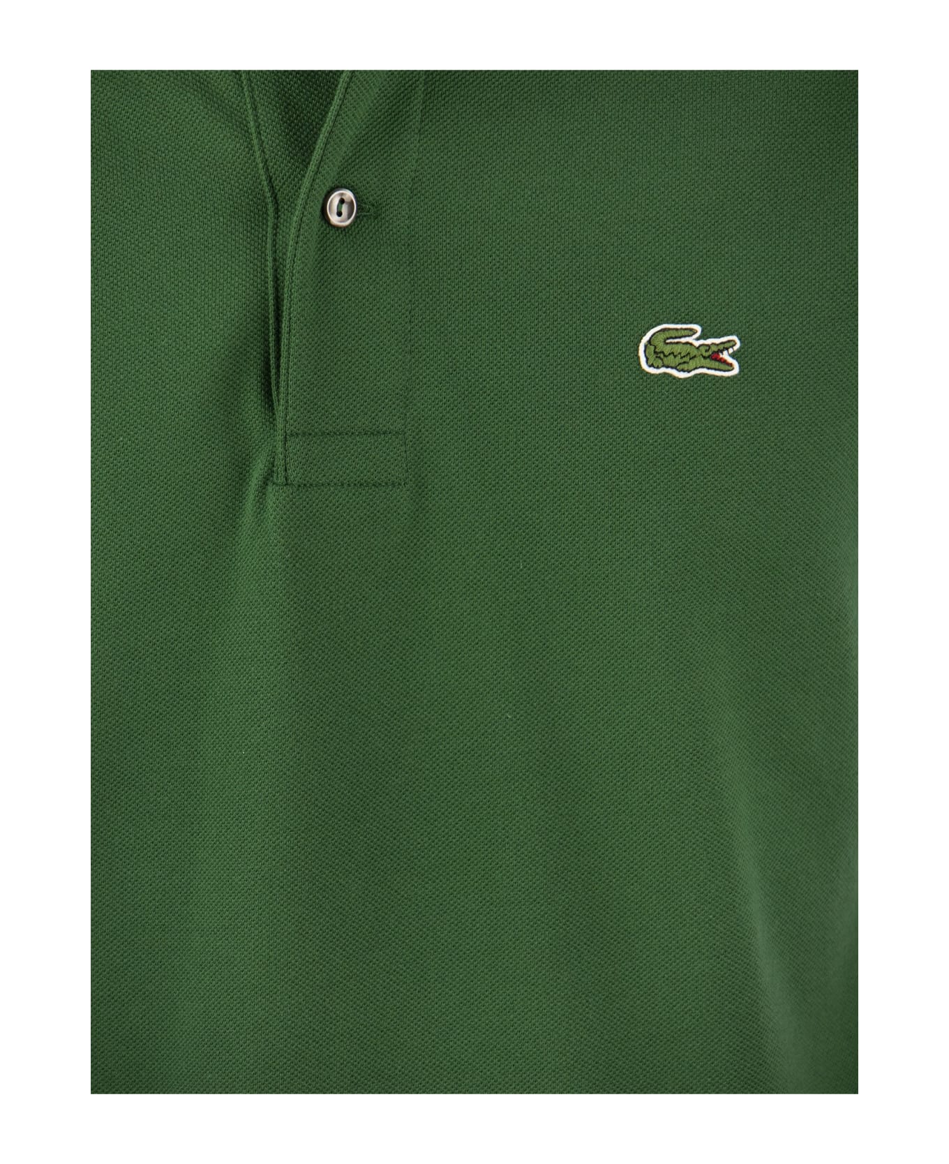Lacoste Classic Fit Cotton Pique Polo Shirt - Green ポロシャツ