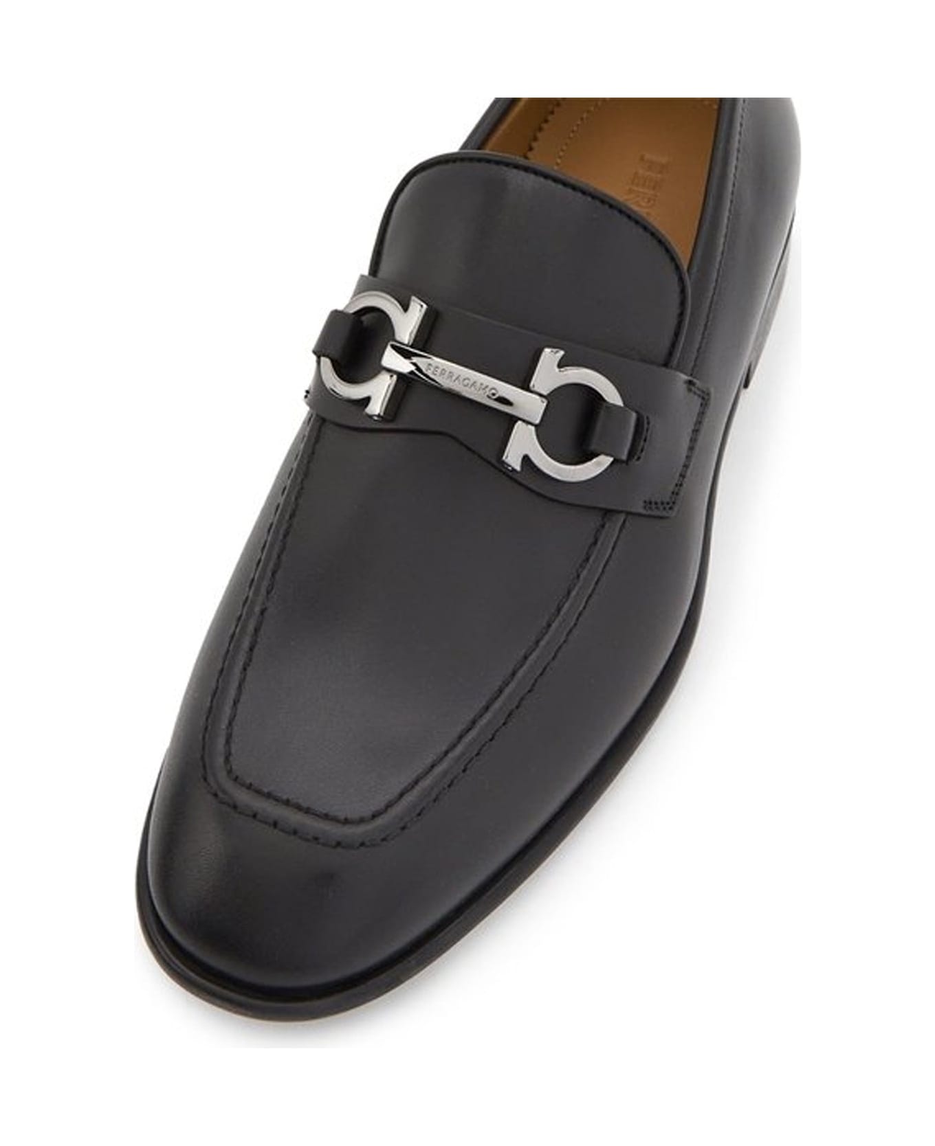 Ferragamo Foster Leaher Loafers - Black