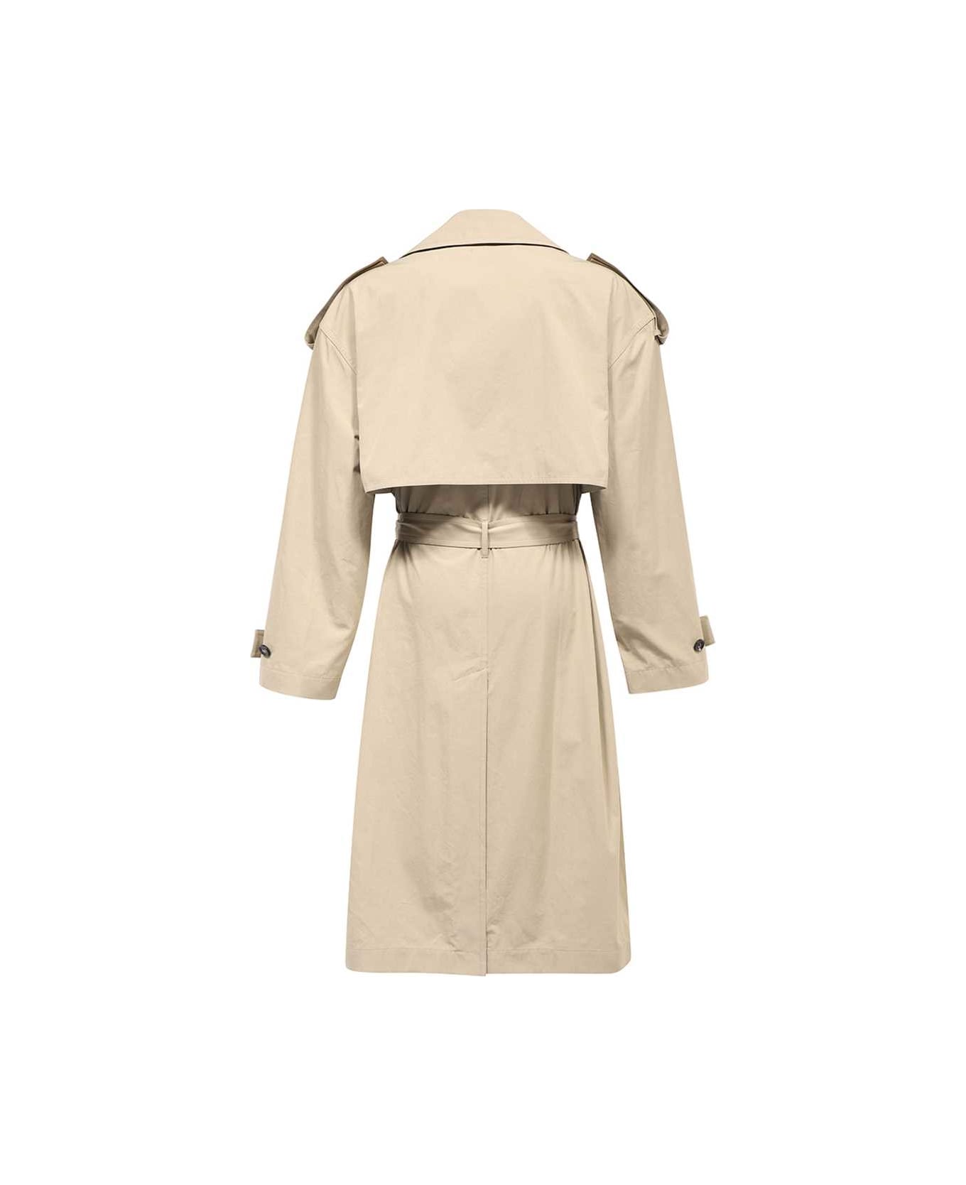 Bottega Veneta Trench Buttoned Coat - SAND