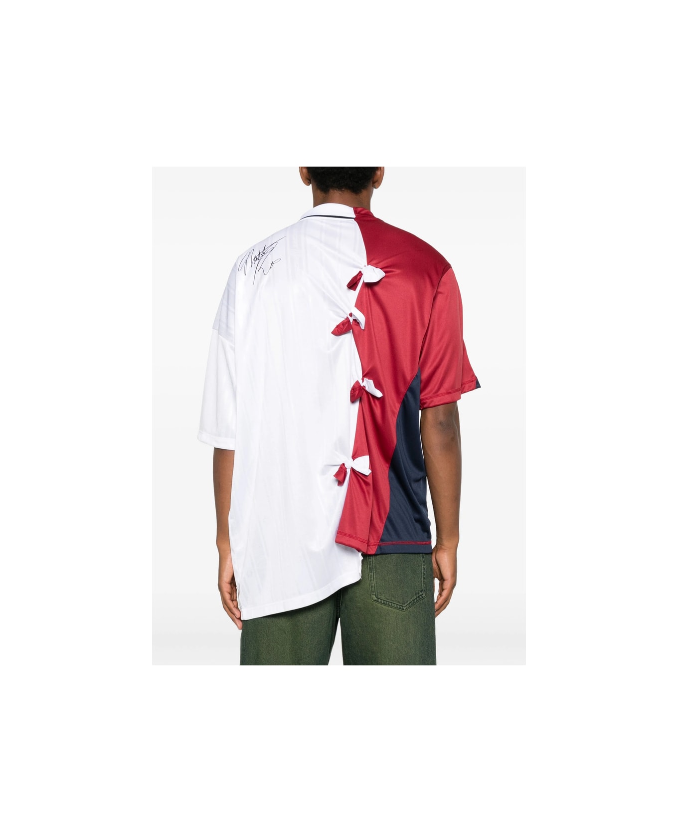 Martine Rose Sweater - WHITE/RED