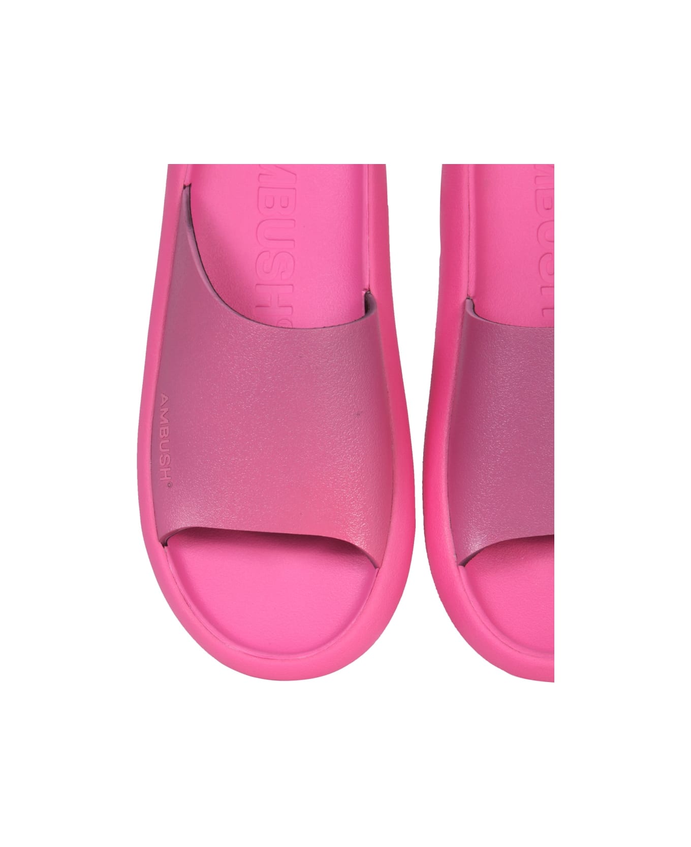 AMBUSH Rubber Slide Sandals - FUCHSIA