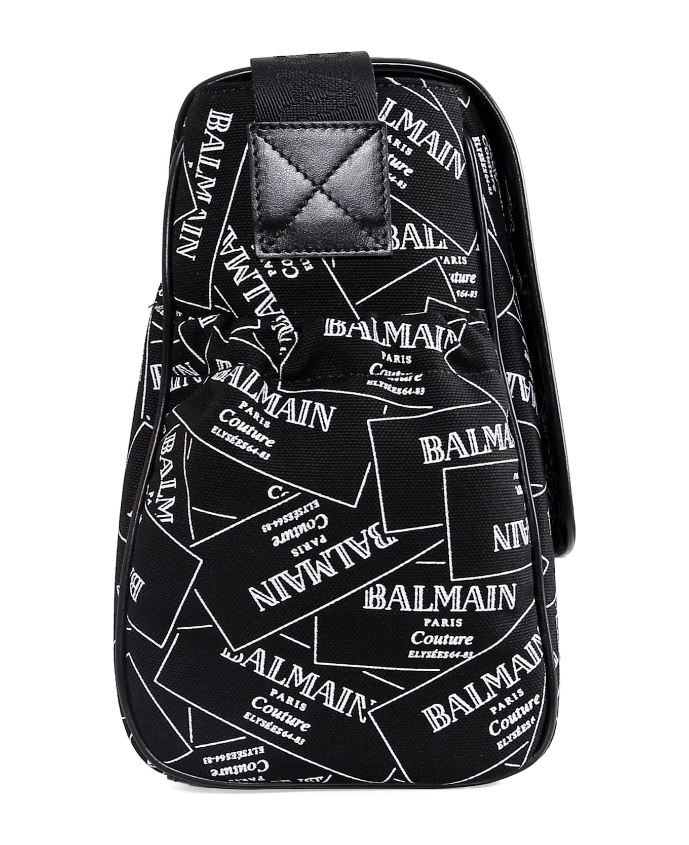 Balmain Black Changing Bag For Babykids With Logo - Black