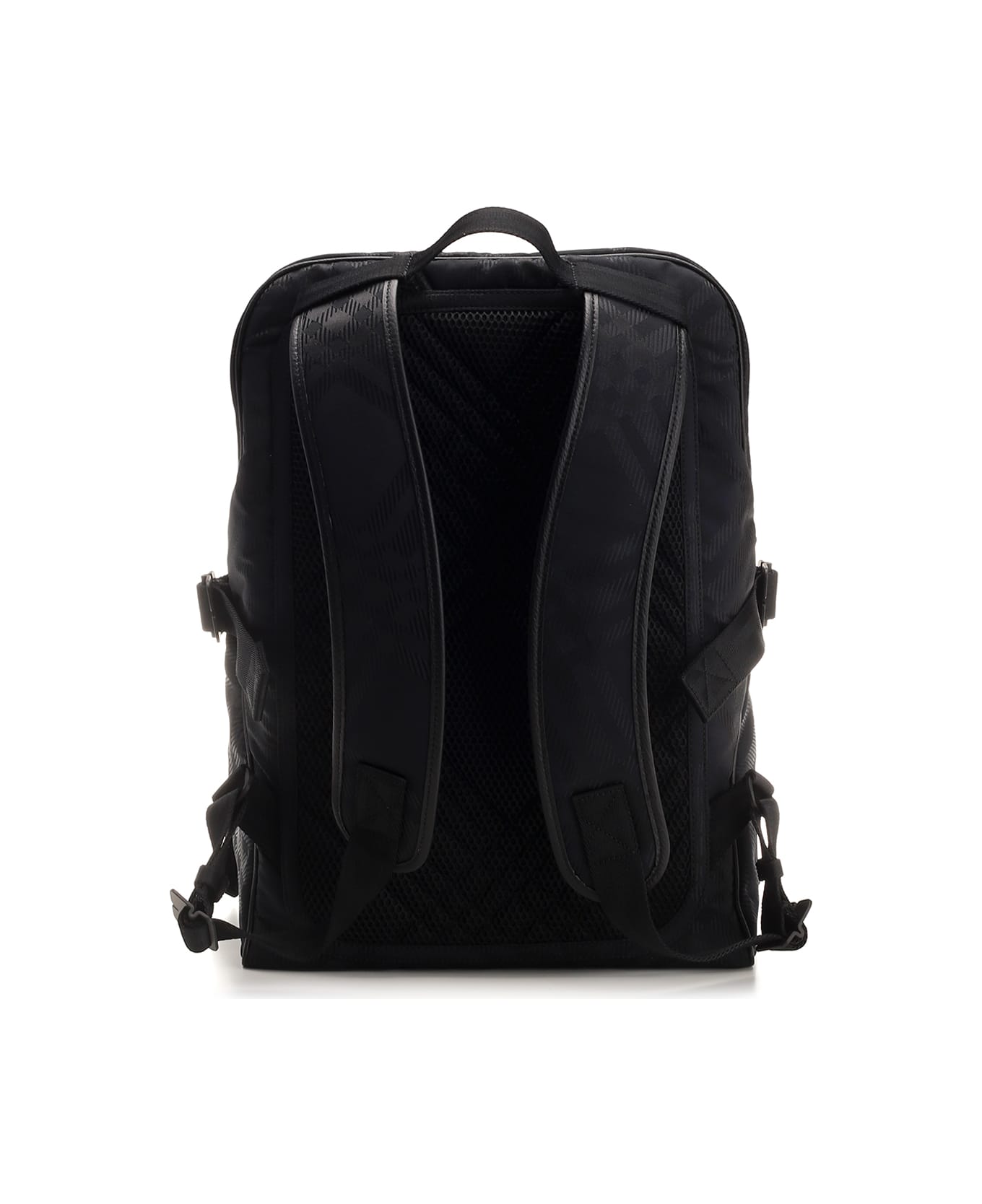 Burberry Check Jacquard Backpack - BLACK