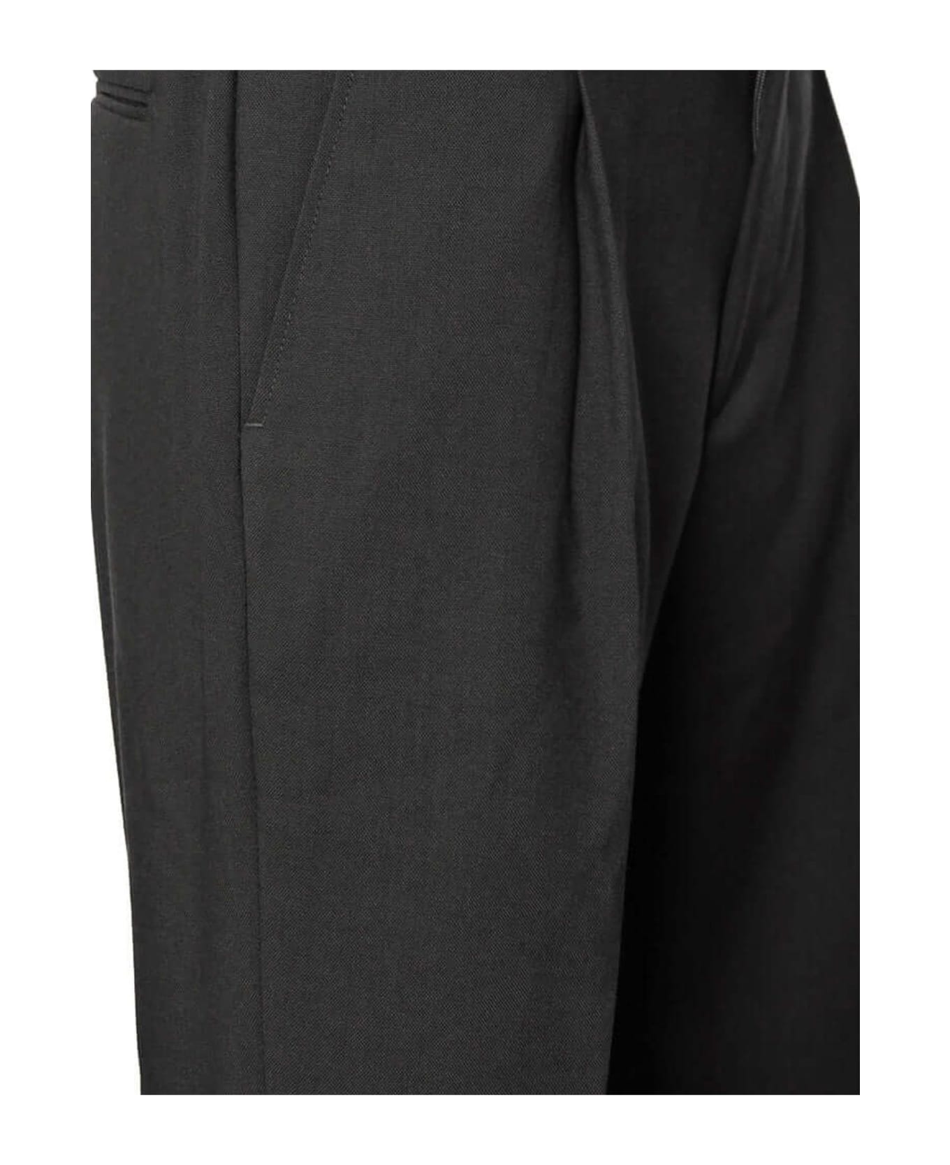 Be Able Black Virgin Wool Trousers - Black