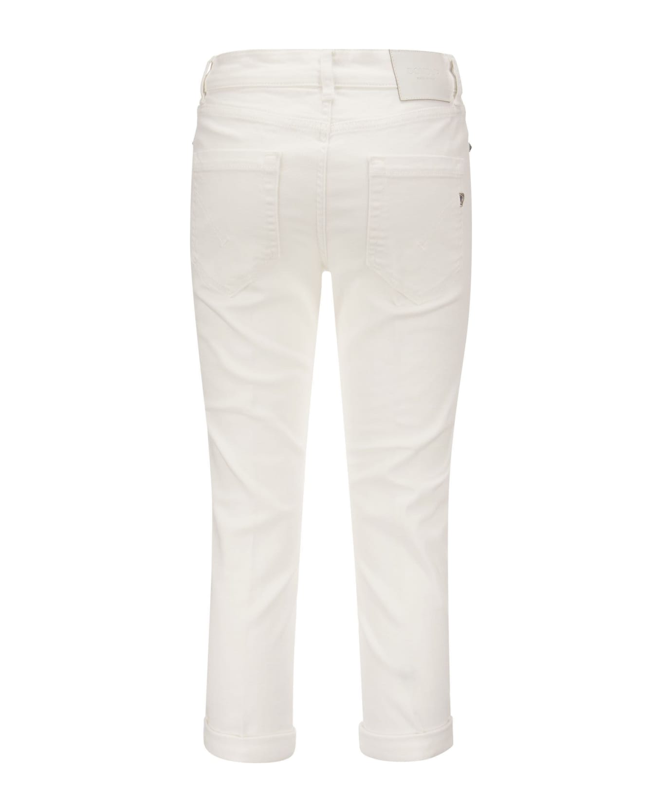 Dondup Koons - Loose-fit Fleece Trousers - White ボトムス