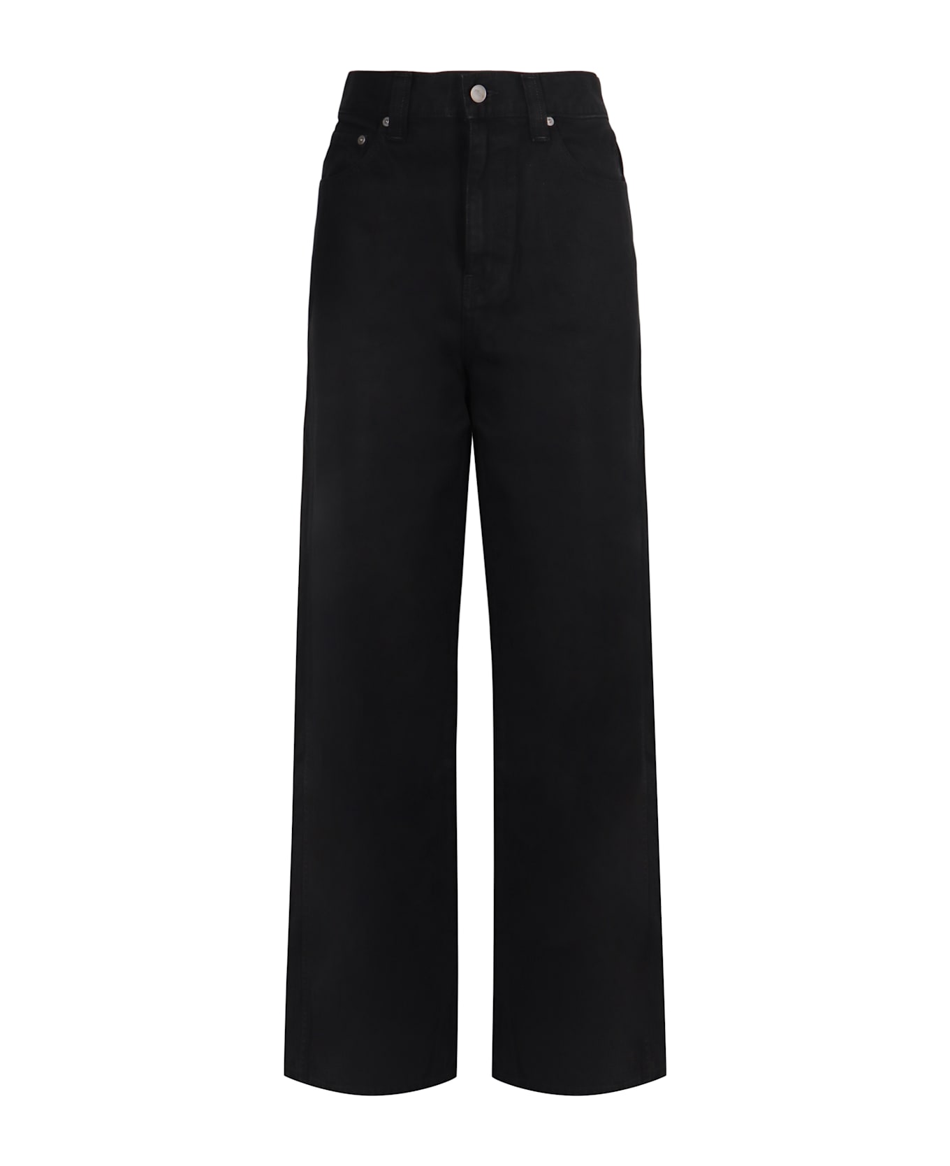 Khaite Jeans Bonnie A Gamba Larga - black