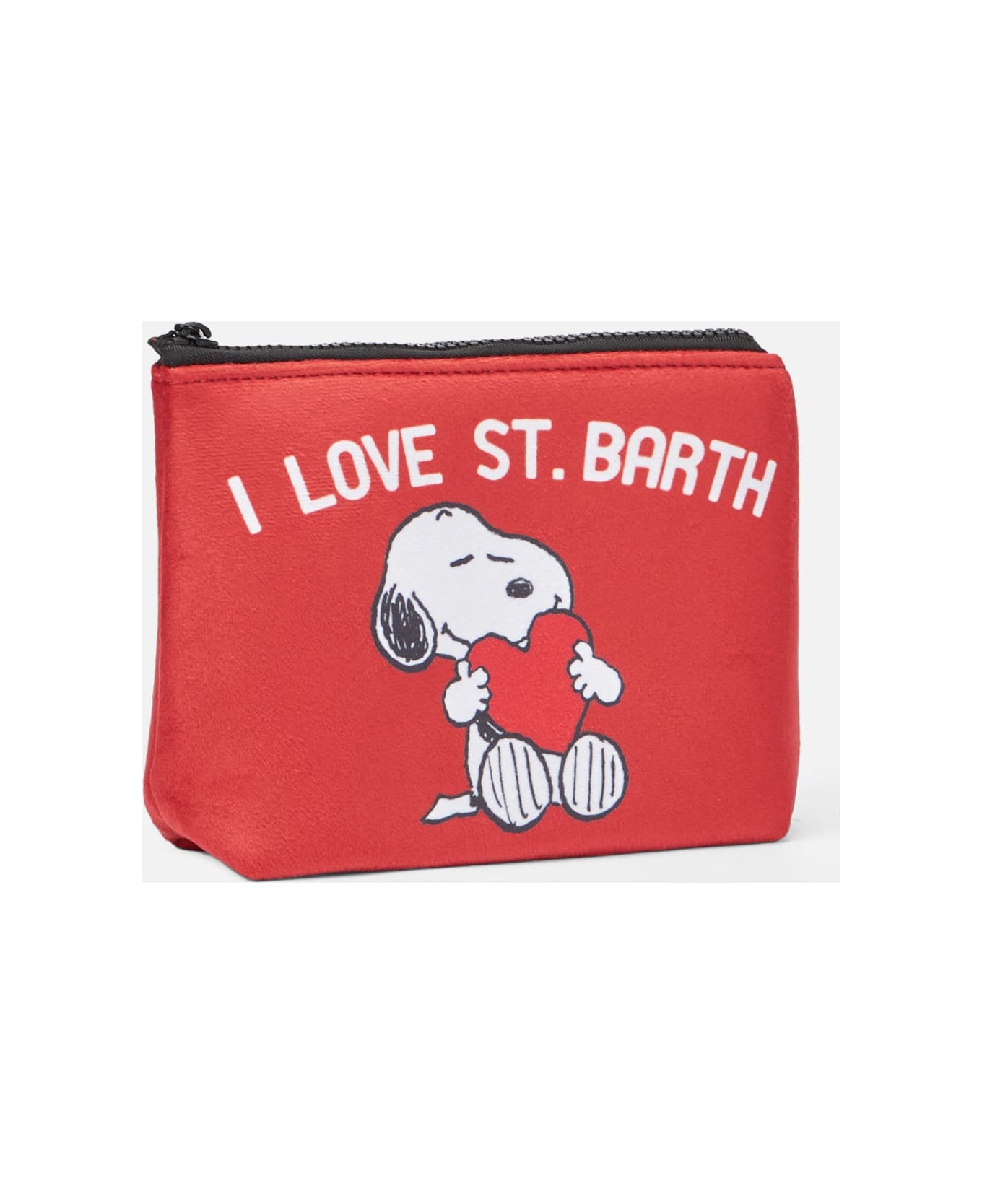 MC2 Saint Barth Aline Wooly Pochette With Snoopy Print - RED